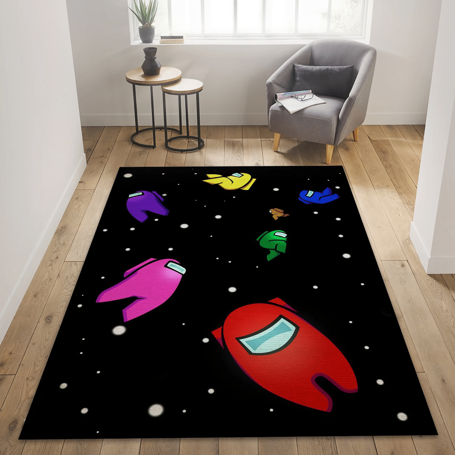 The Space Crew Gaming Area Rug, Living Room Rug - US Gift Decor - Indoor Outdoor Rugs