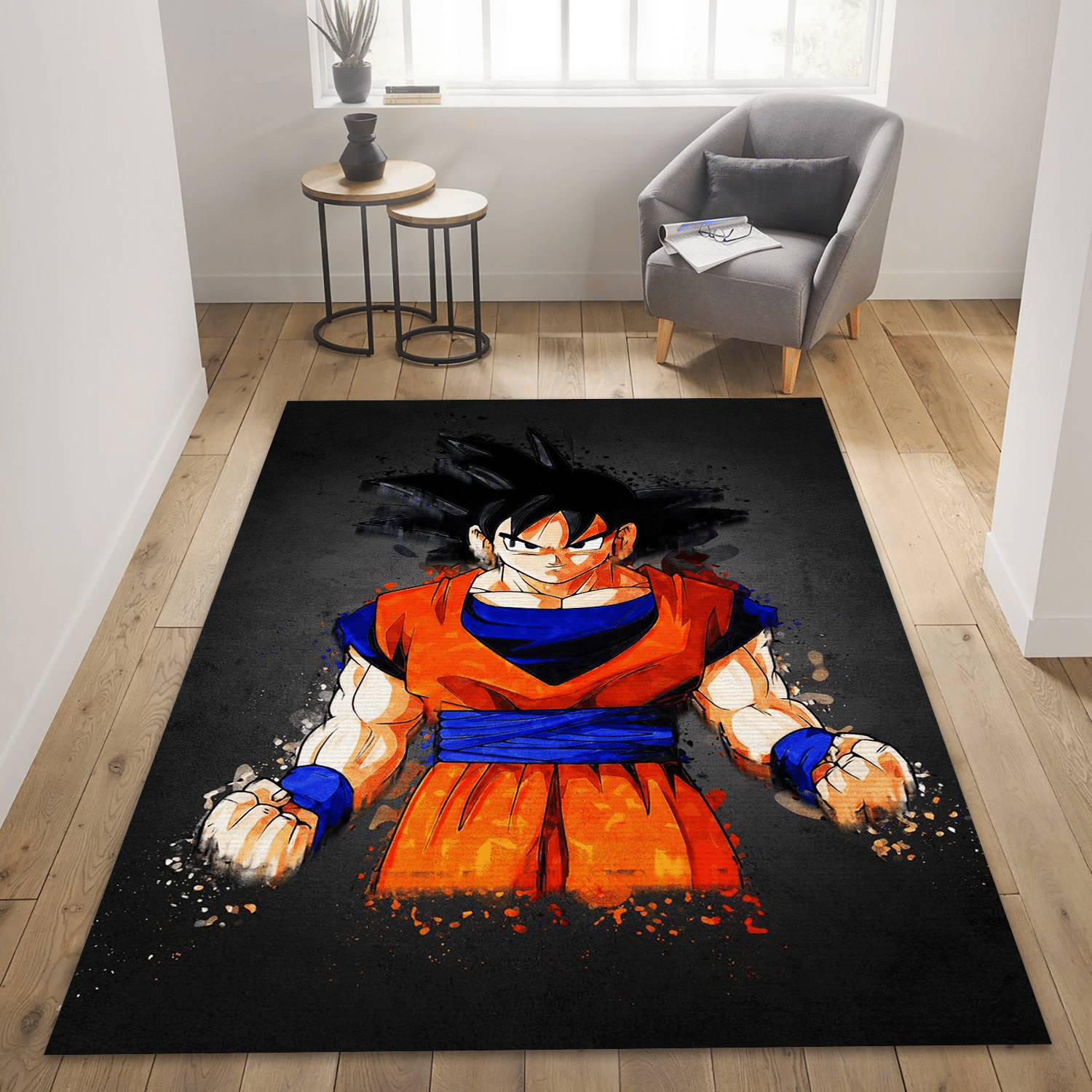 Goku Area Rug For Christmas, Living Room Rug - US Gift Decor - Indoor Outdoor Rugs