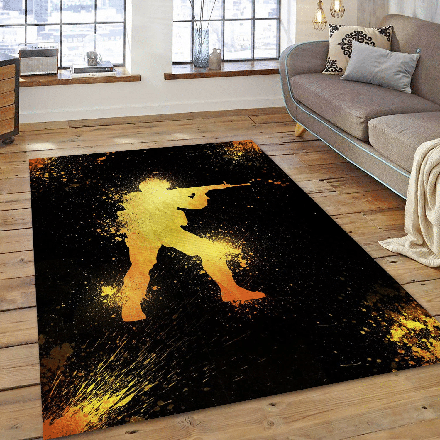 The Go Soldier Csgo Area Rug Carpet, Bedroom Rug - Home US Decor - Indoor Outdoor Rugs