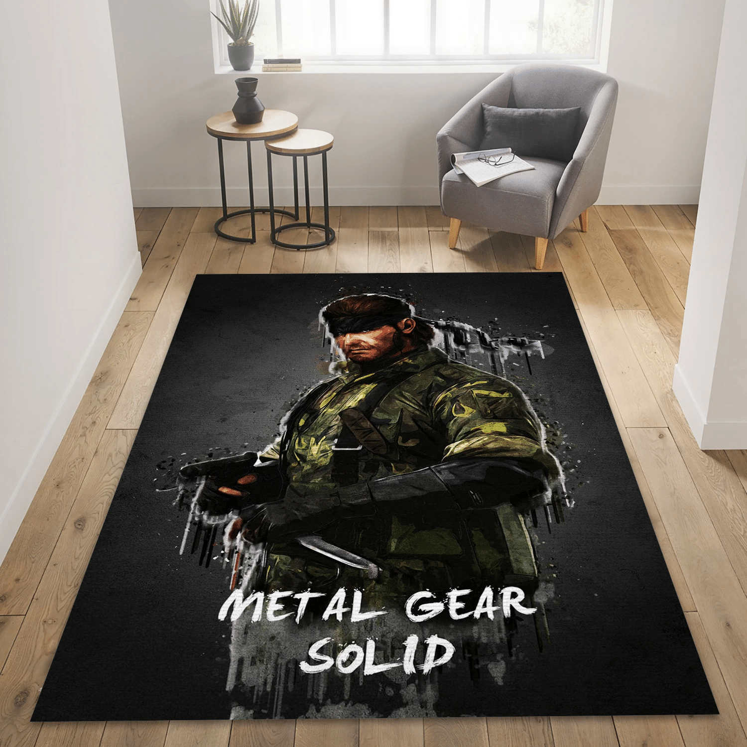 Metal Gear Solid Area Rug For Christmas, Living Room Rug - Christmas Gift US Decor - Indoor Outdoor Rugs