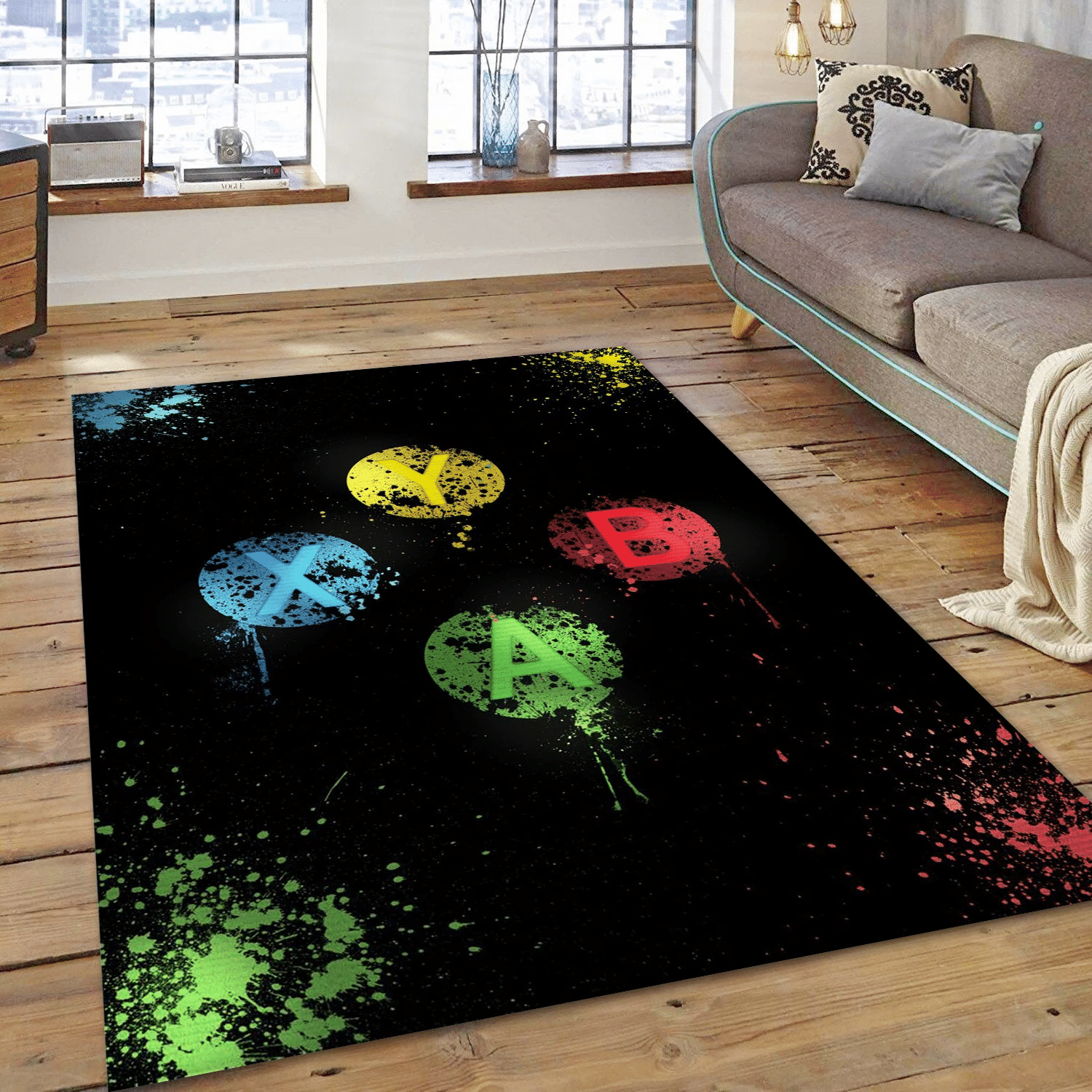 For The X Fans Gaming Area Rug, Living Room Rug - Home Decor  Floor Decor - Indoor Outdoor Rugs