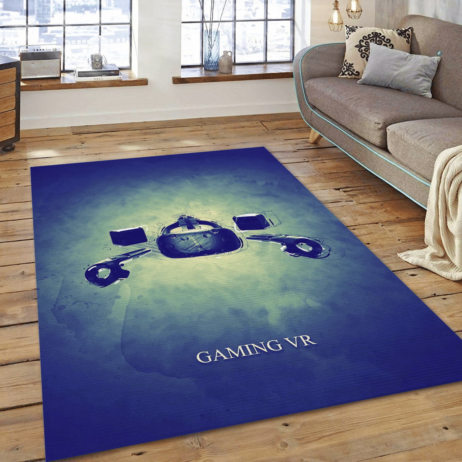 Gaming Vr Gaming Gaming Area Rug, Bedroom Rug - Home US Decor - Indoor Outdoor Rugs