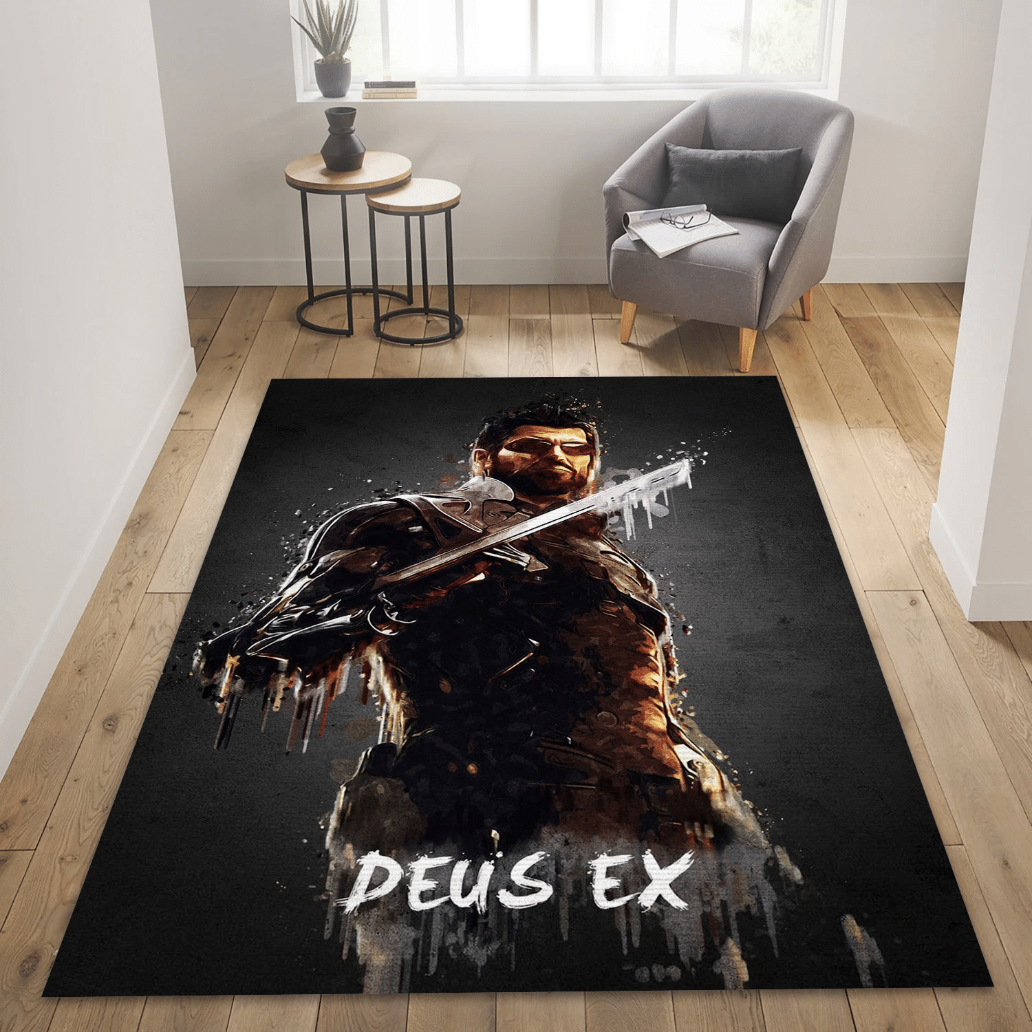 Deus Ex Area Rug For Christmas, Living Room Rug - Christmas Gift US Decor - Indoor Outdoor Rugs