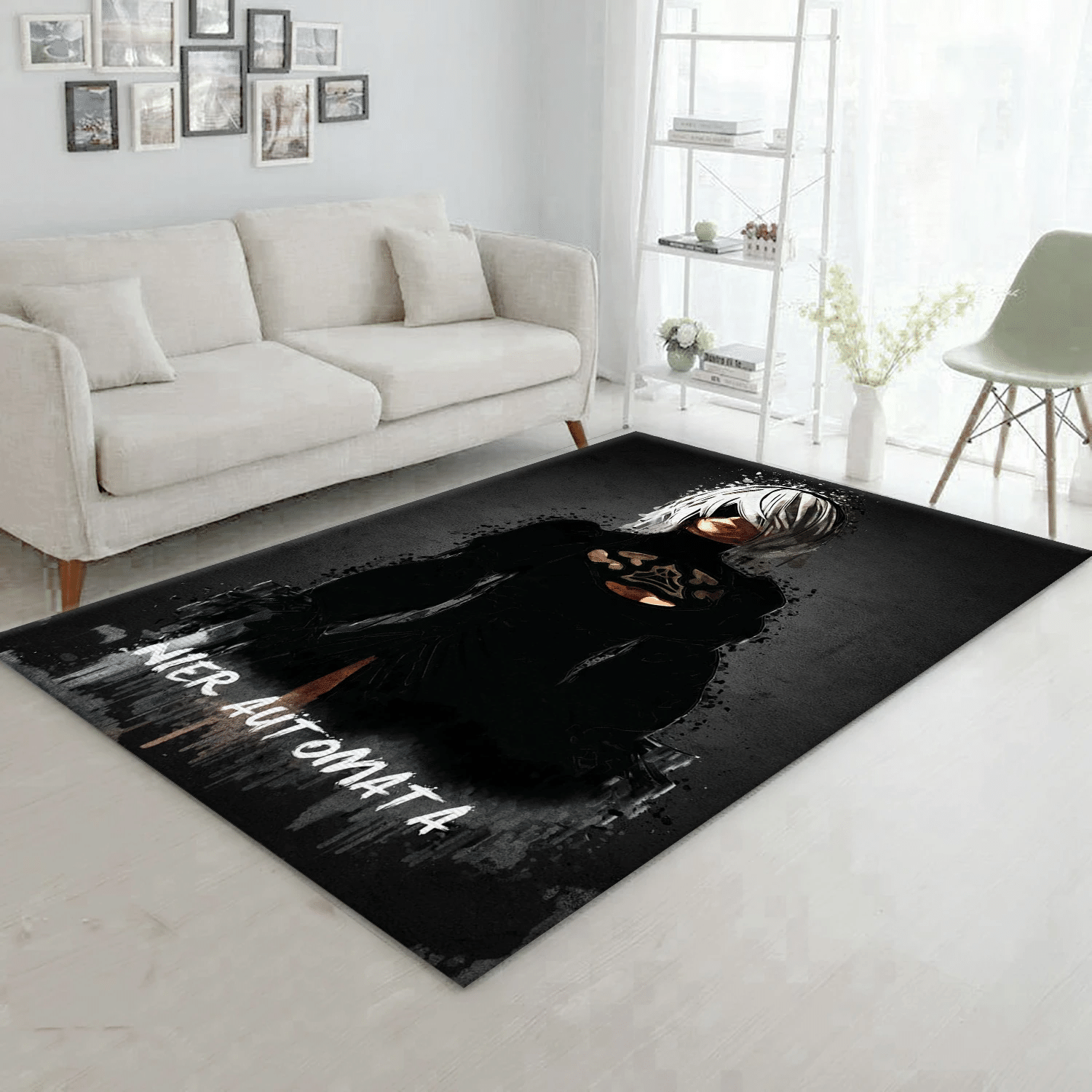 Nier Automata Gaming Area Rug, Living Room Rug - Christmas Gift US Decor - Indoor Outdoor Rugs