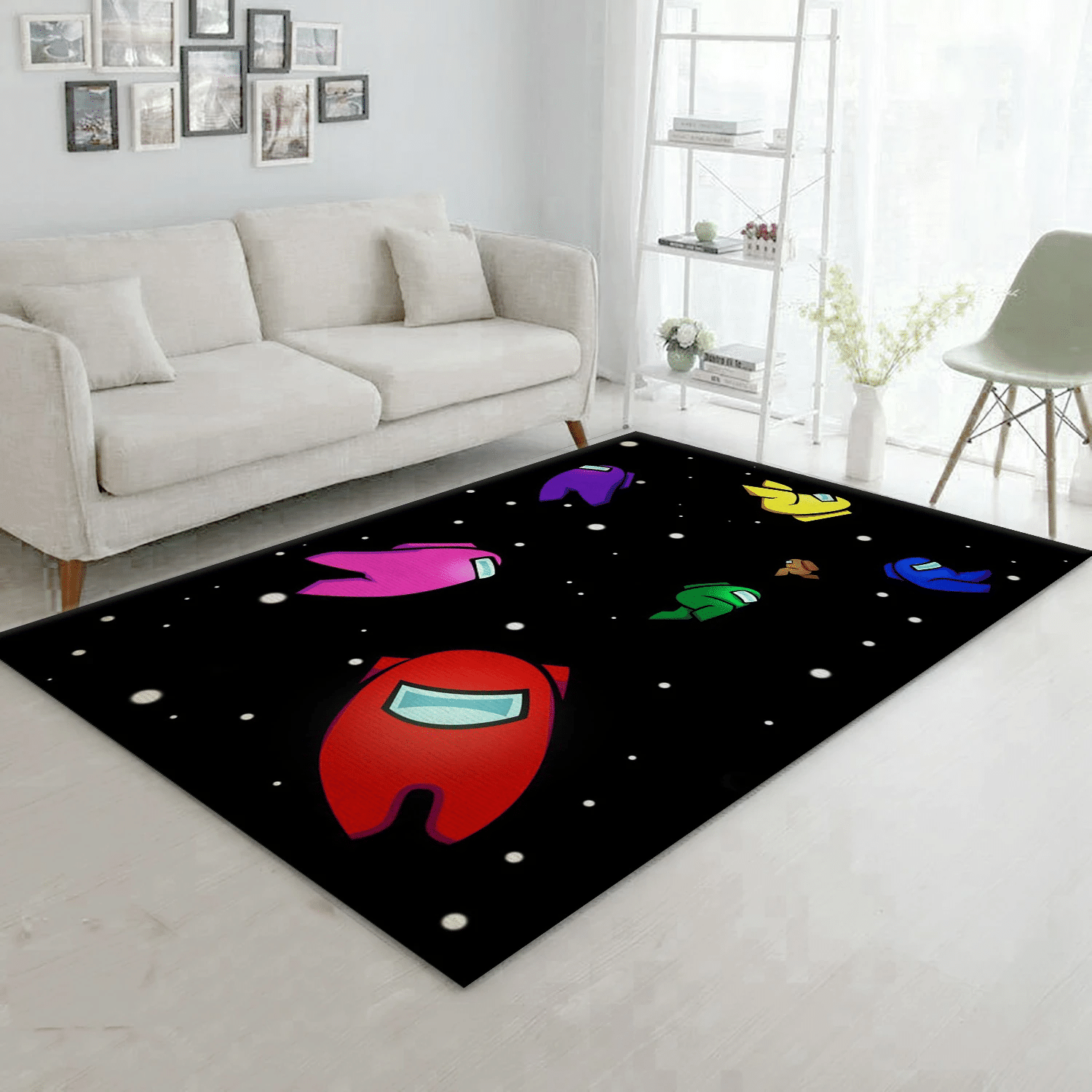 The Space Crew Gaming Area Rug, Living Room Rug - US Gift Decor - Indoor Outdoor Rugs