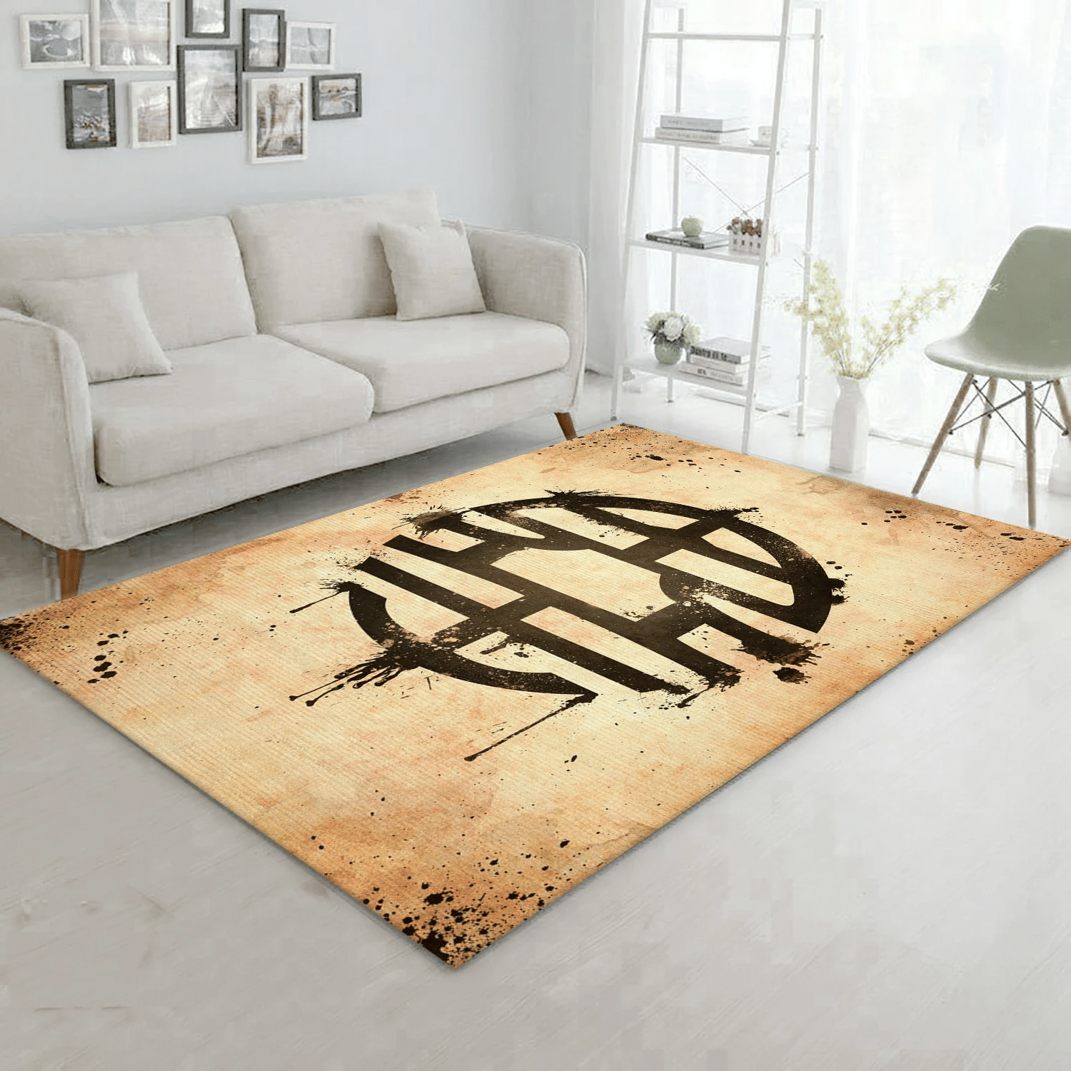 King Of Worlds Light Area Rug, Bedroom Rug - US Gift Decor - Indoor Outdoor Rugs