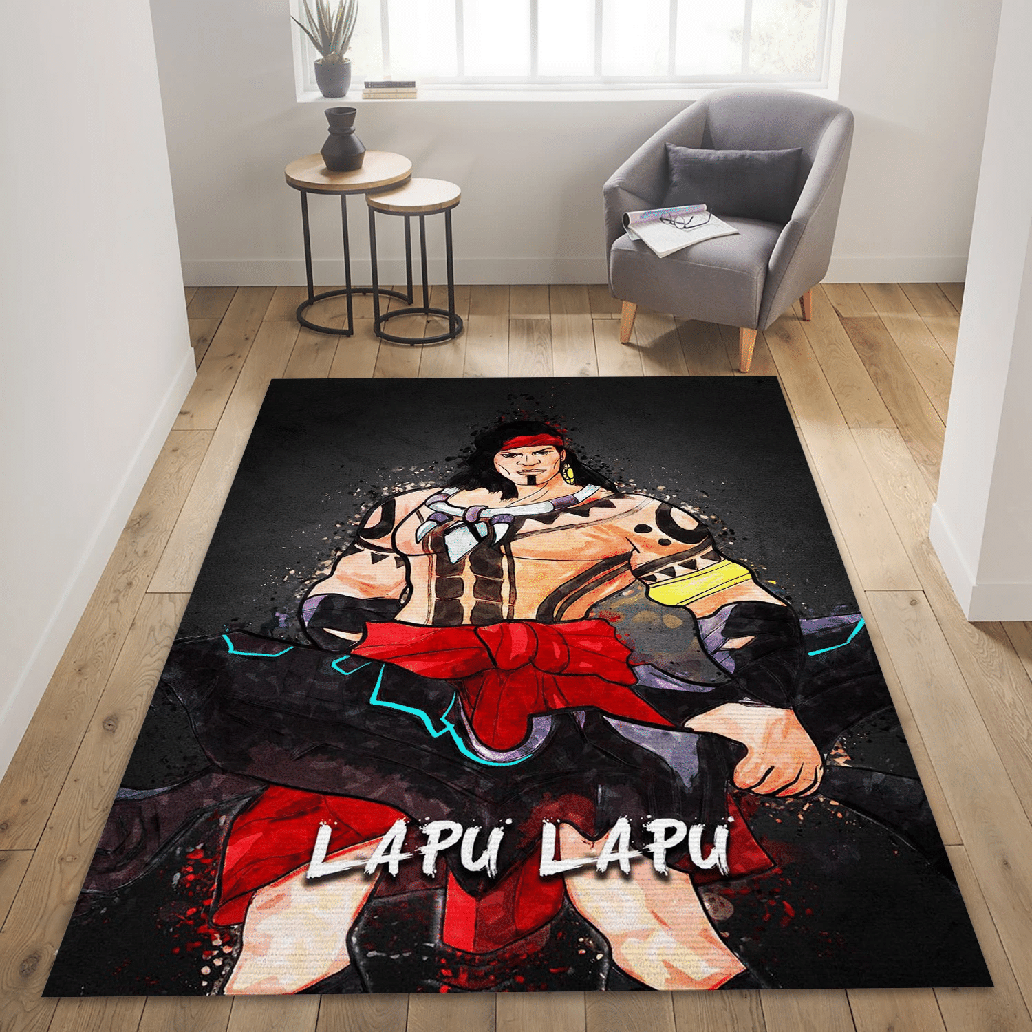 Lapu Lapu Gaming Area Rug, Bedroom Rug - US Gift Decor - Indoor Outdoor Rugs