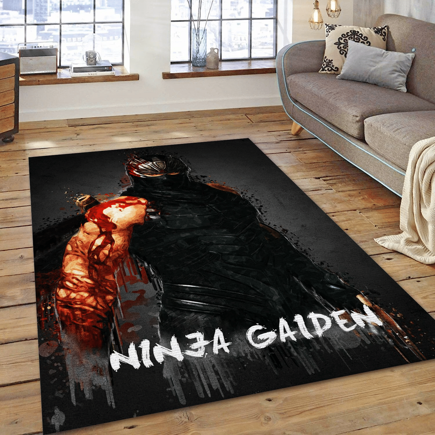 Ninja Gaiden Area Rug Carpet, Living Room Rug - Christmas Gift US Decor - Indoor Outdoor Rugs