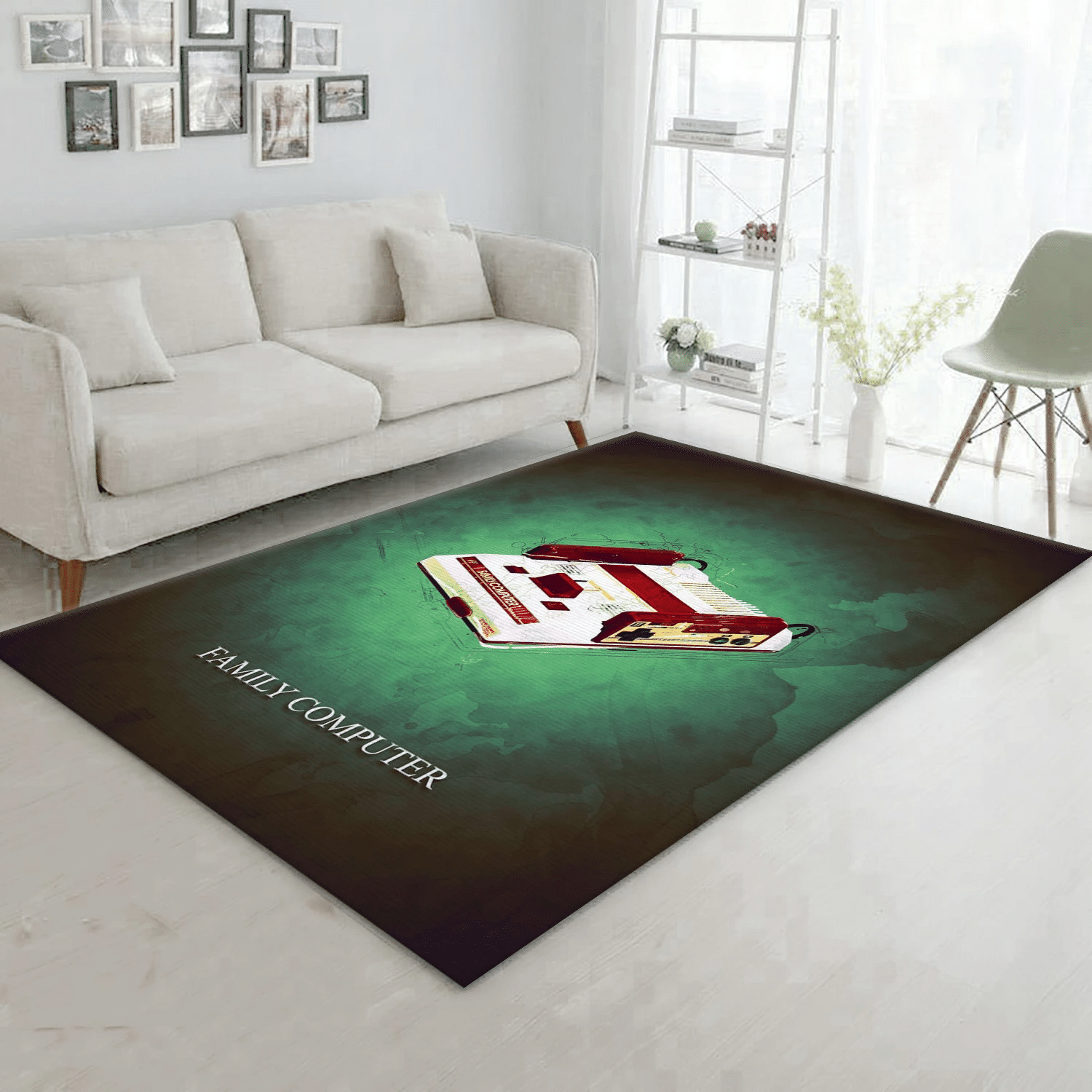 Family Computer Gaming Gaming Area Rug, Bedroom Rug - Family Gift US Decor - Indoor Outdoor Rugs