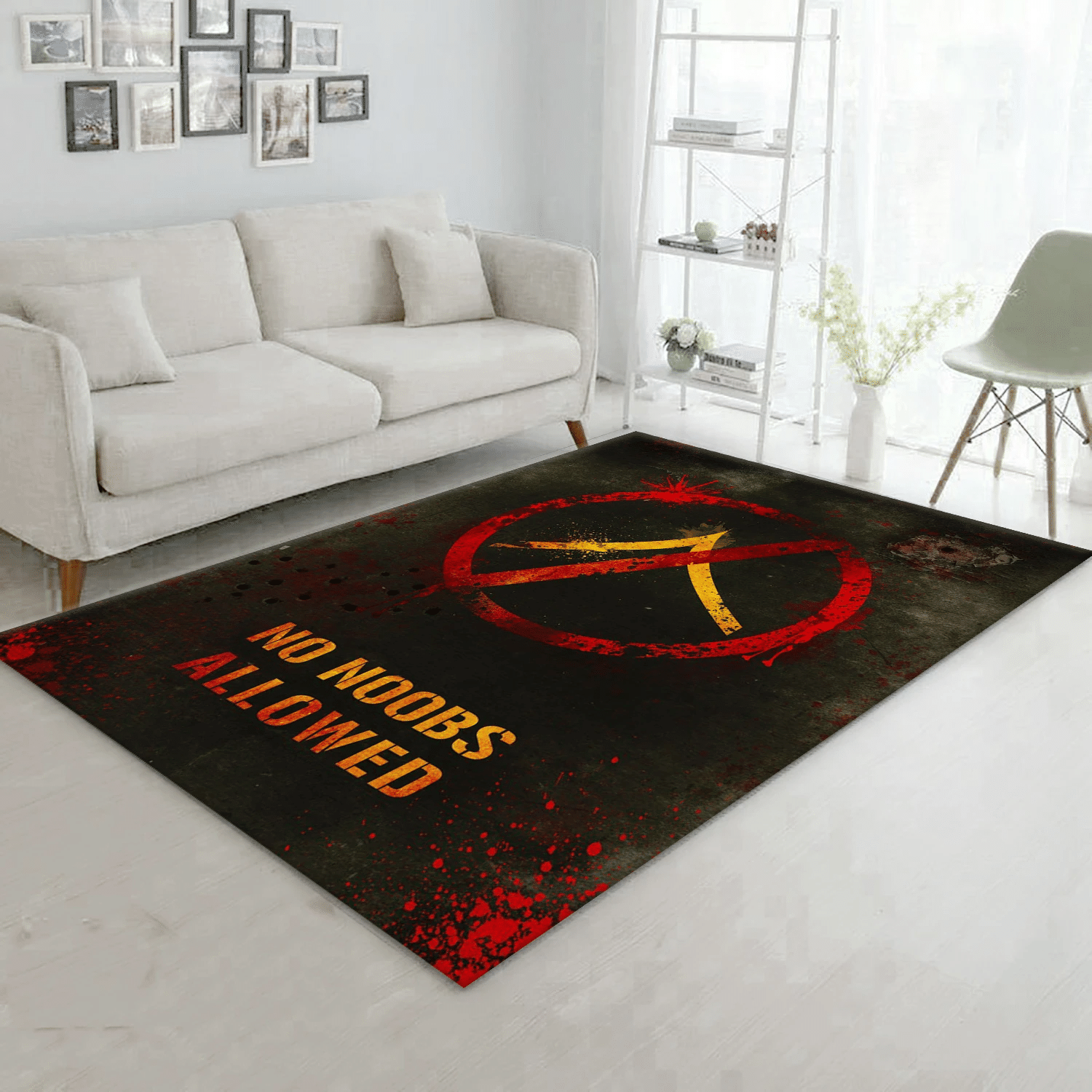 1 Rule For Your Gaming Room Area Rug For Christmas, Living Room Rug - Family Gift US Decor - Indoor Outdoor Rugs