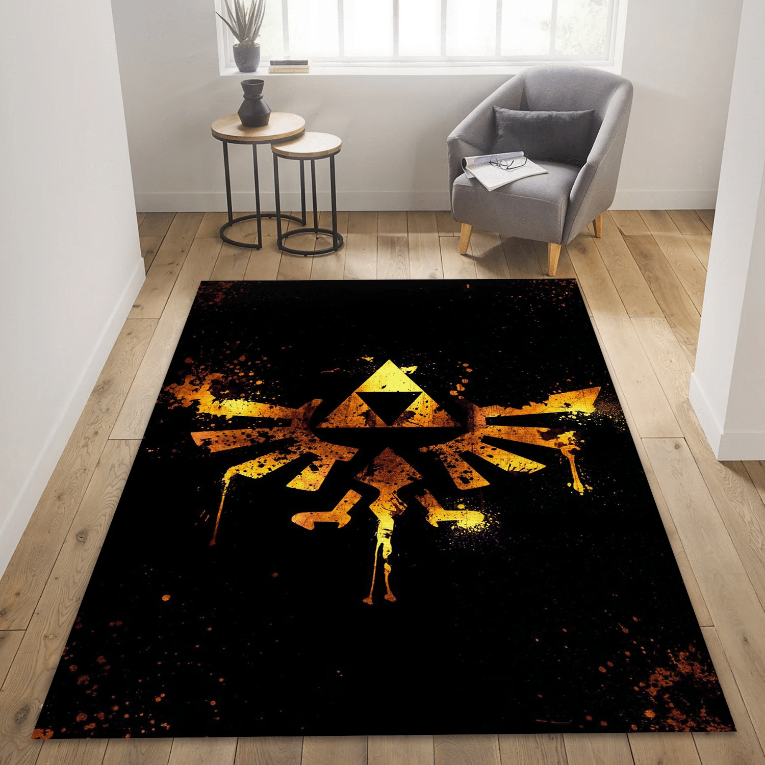 Triforce 2d Edition Area Rug For Christmas, Living Room Rug - Home US Decor - Indoor Outdoor Rugs