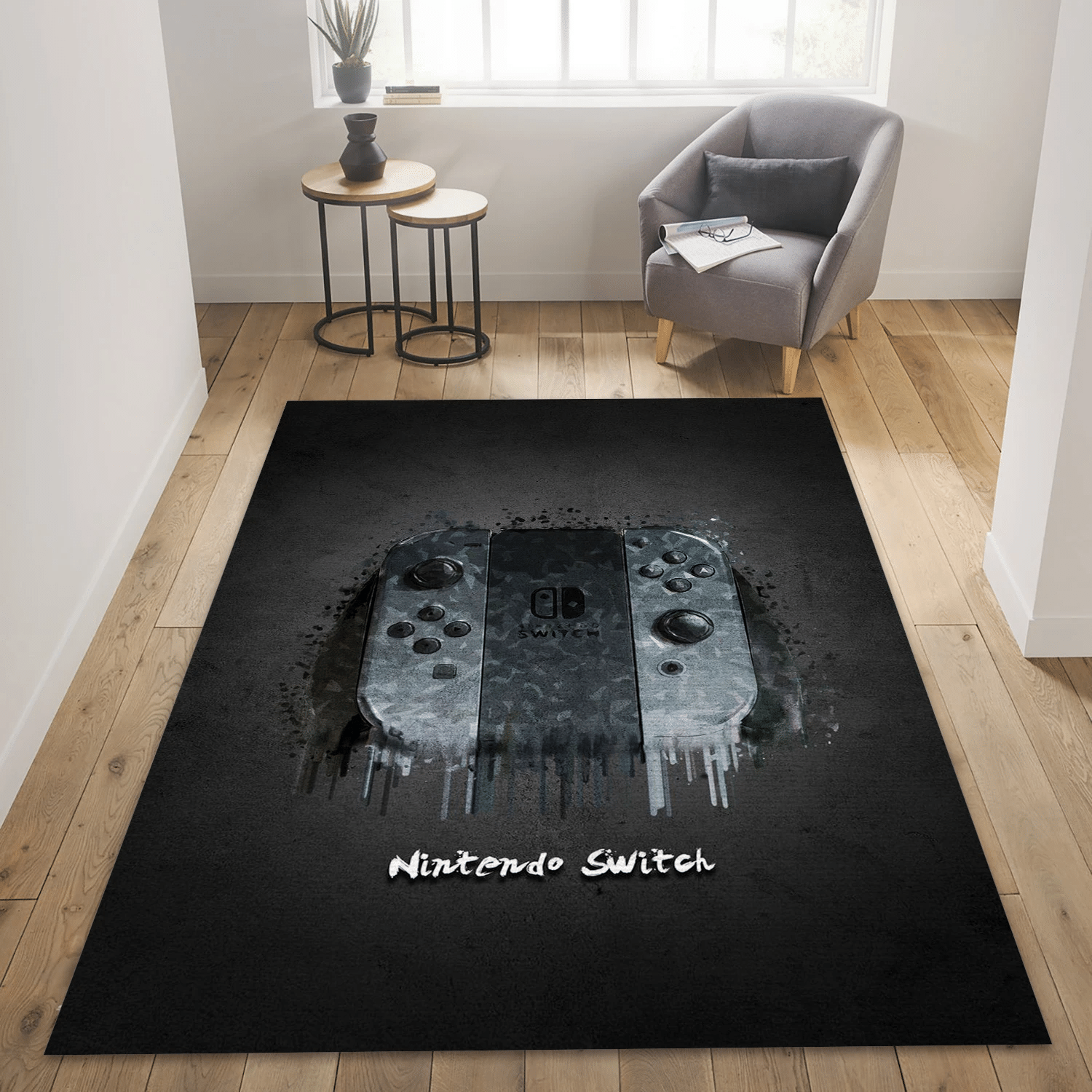 Nintendo Switch Area Rug, Living Room Rug - Home Decor  Floor Decor - Indoor Outdoor Rugs