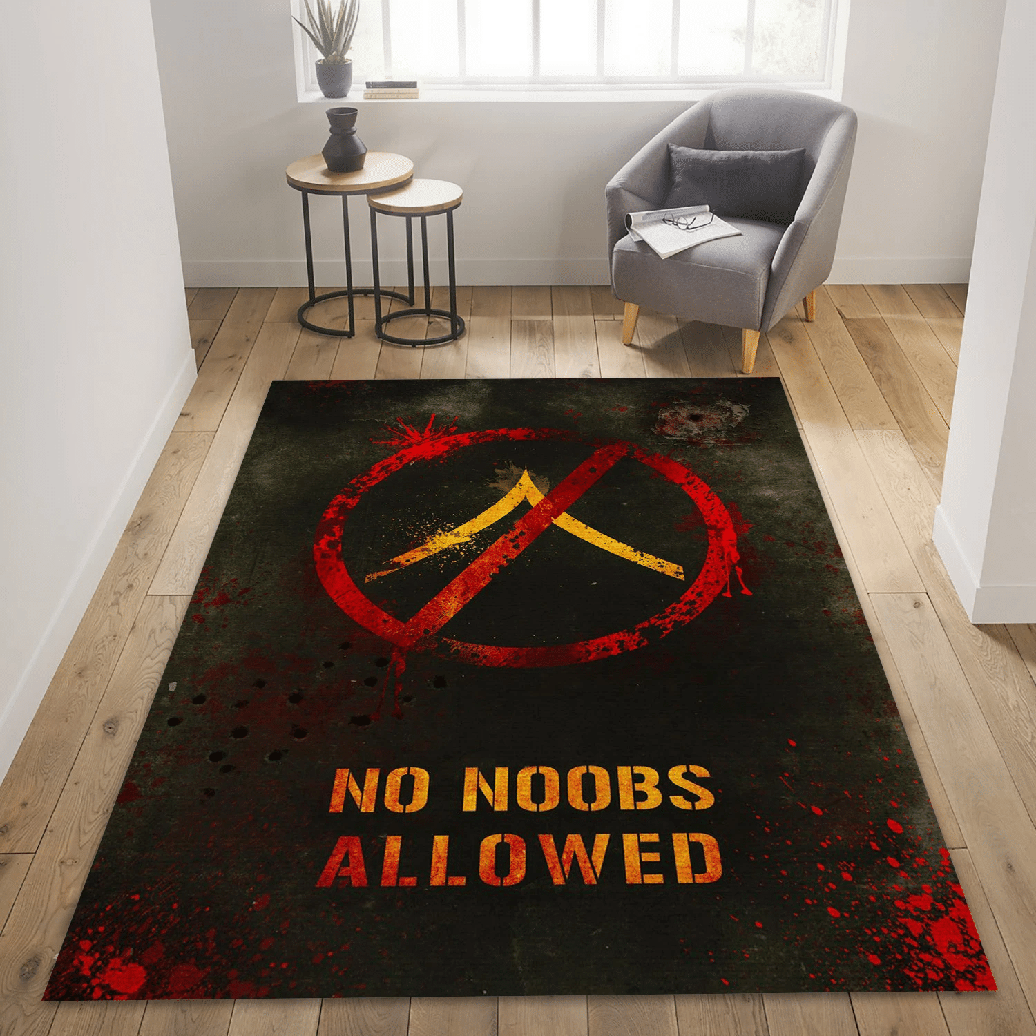 1 Rule For Your Gaming Room Area Rug For Christmas, Living Room Rug - Family Gift US Decor - Indoor Outdoor Rugs