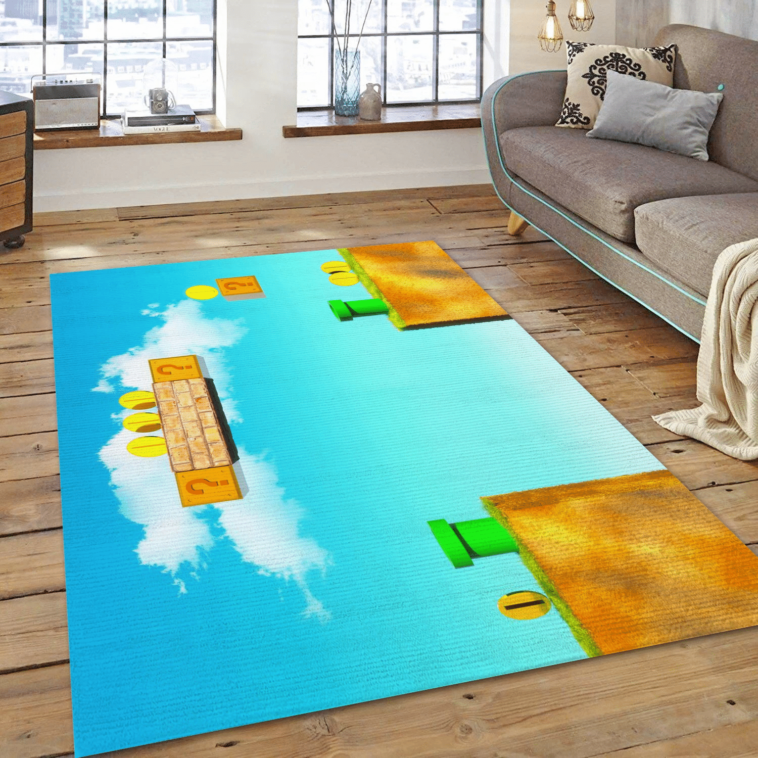 3d Classic World Gaming Area Rug, Living Room Rug - Christmas Gift US Decor - Indoor Outdoor Rugs