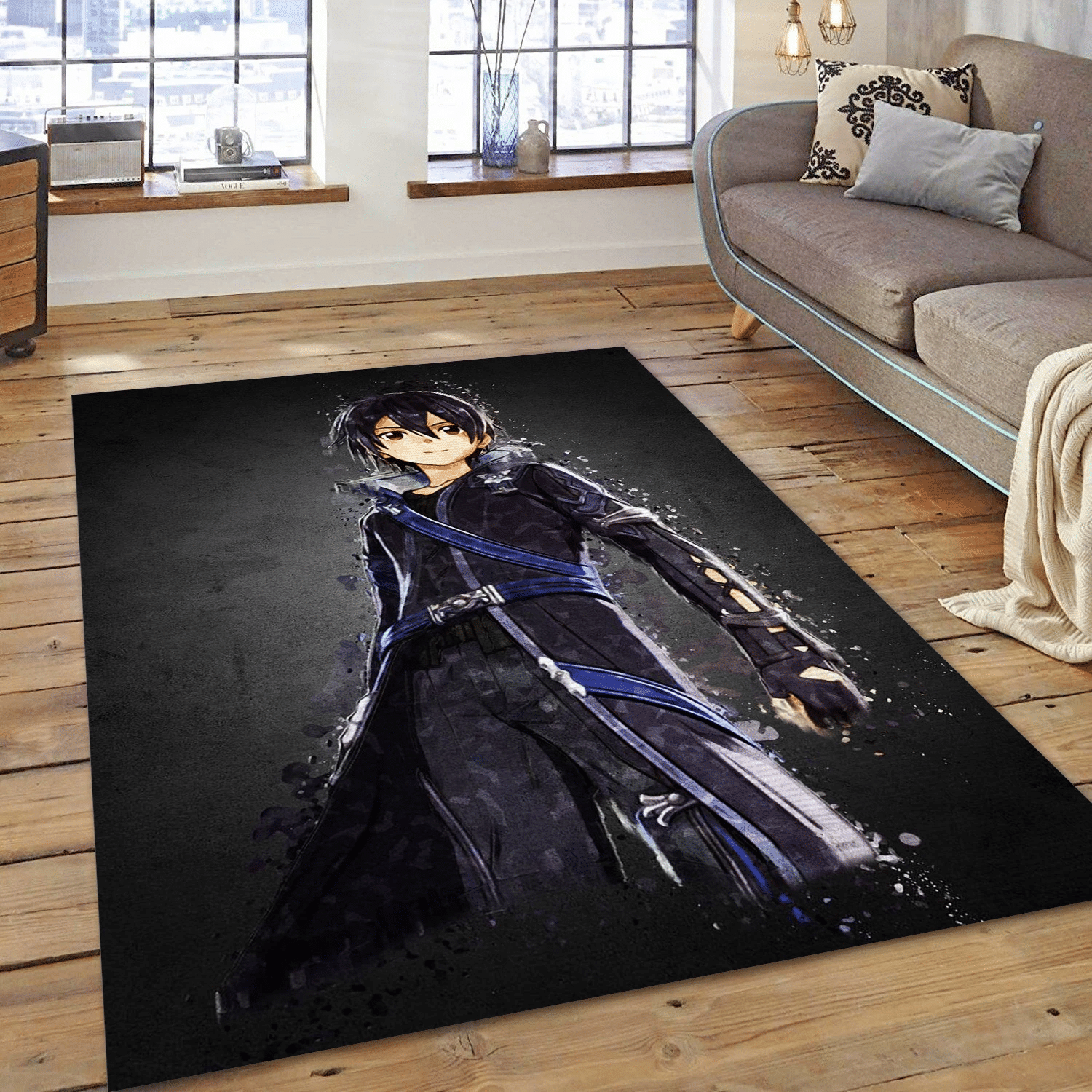 Kirito Area Rug For Christmas, Living Room Rug - Home US Decor - Indoor Outdoor Rugs