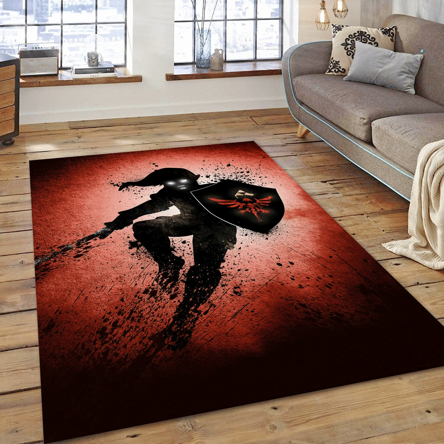 Combat Link Dark Hell Edition Gaming Area Rug, Bedroom Rug - Home Decor  Floor Decor - Indoor Outdoor Rugs