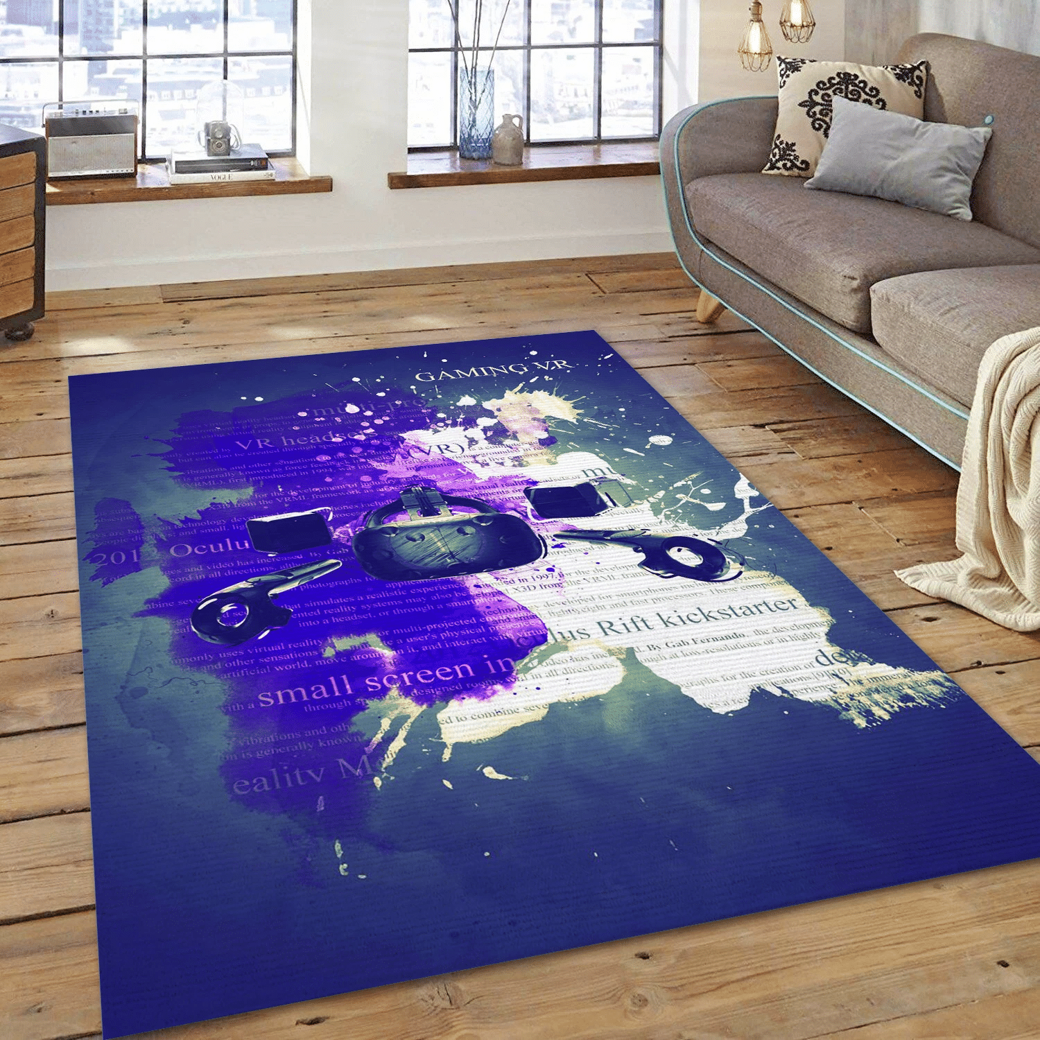 Gaming Vr Gaming Weapon Area Rug Carpet, Bedroom Rug - Home US Decor - Indoor Outdoor Rugs