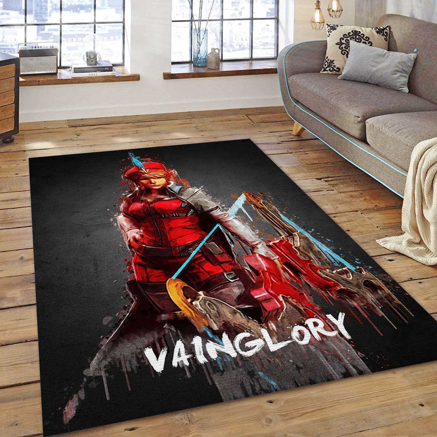 Vainglory Gaming Area Rug, Bedroom Rug - Christmas Gift US Decor - Indoor Outdoor Rugs