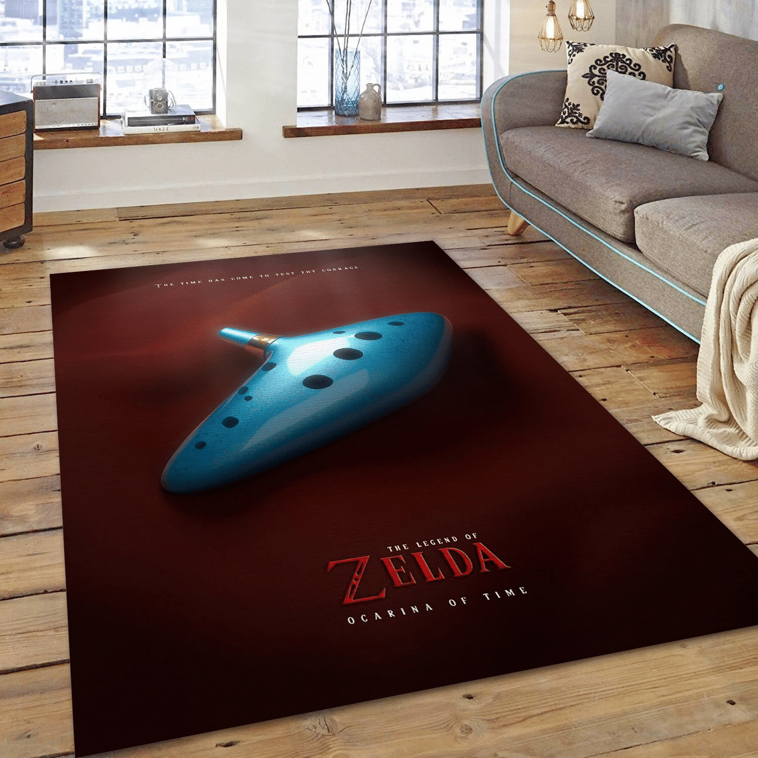 3d Ocarina Of Time Poster Ii Made With Maya Area Rug, Living Room Rug - Home Decor  Floor Decor - Indoor Outdoor Rugs