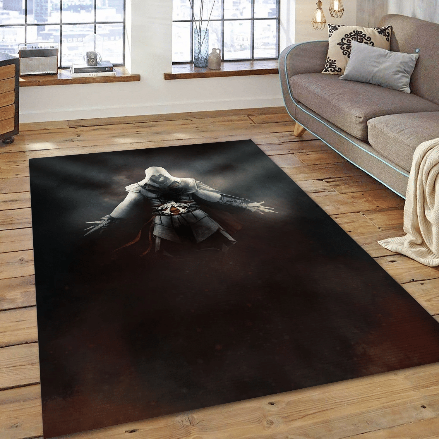 Ezio For The Fans Area Rug For Christmas, Living Room Rug - US Gift Decor - Indoor Outdoor Rugs