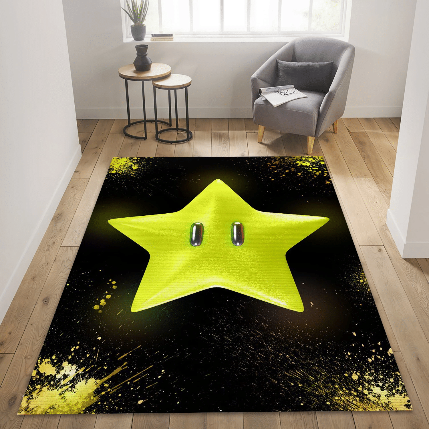 Super Star Area Rug For Christmas, Living Room Rug - Home Decor  Floor Decor - Indoor Outdoor Rugs