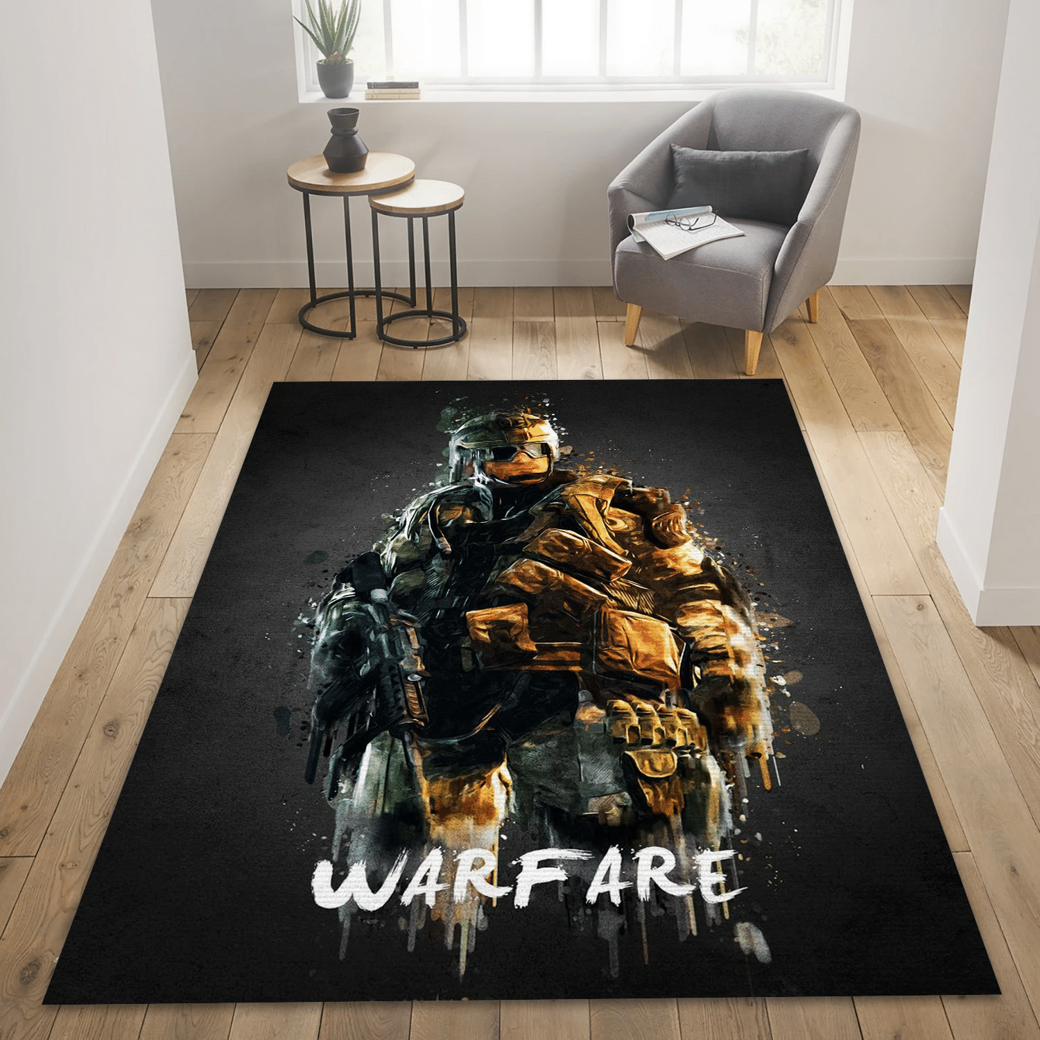 Cod Warfare Area Rug Carpet, Living Room Rug - Family Gift US Decor - Indoor Outdoor Rugs