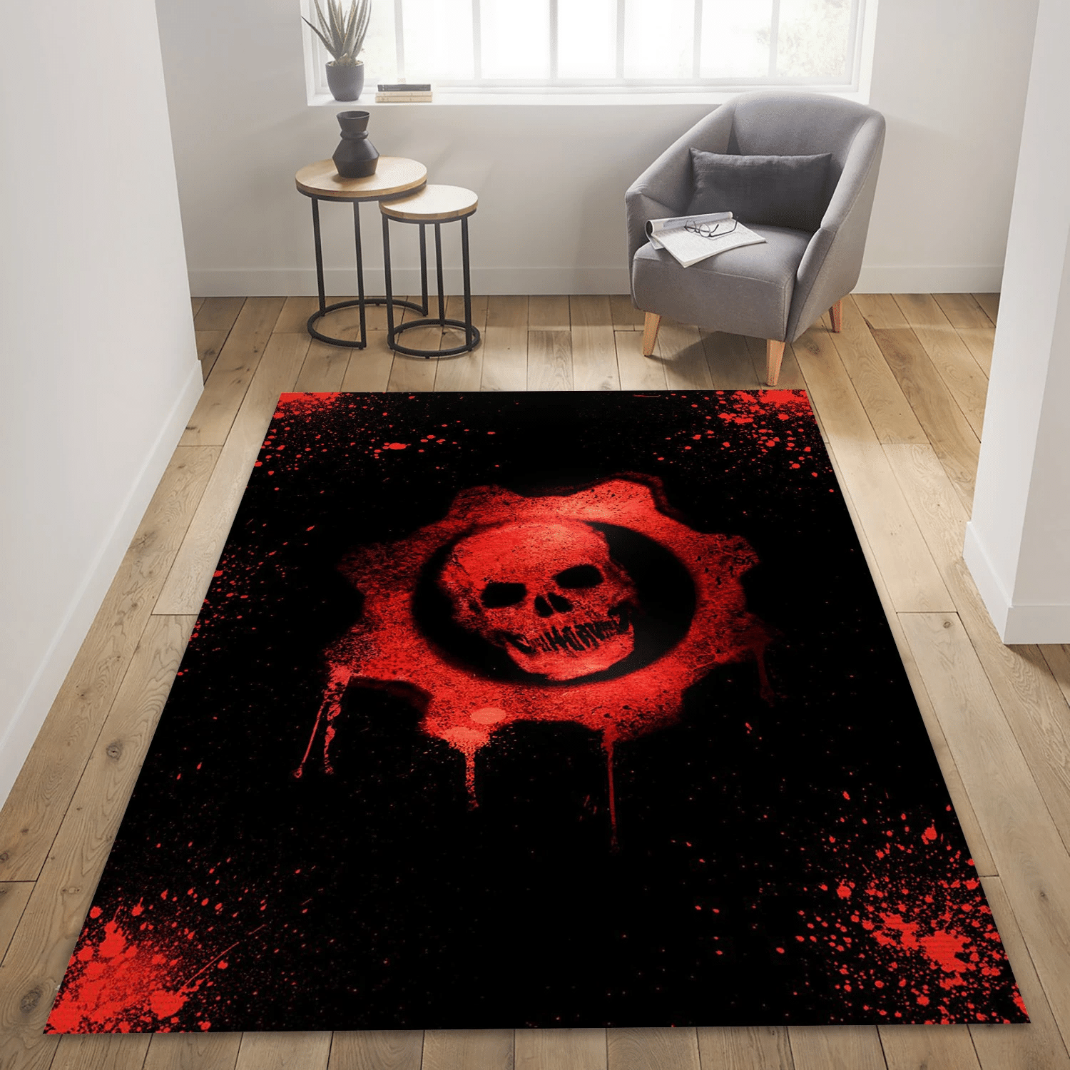 Classic Gear Area Rug Carpet, Bedroom Rug - Family Gift US Decor - Indoor Outdoor Rugs