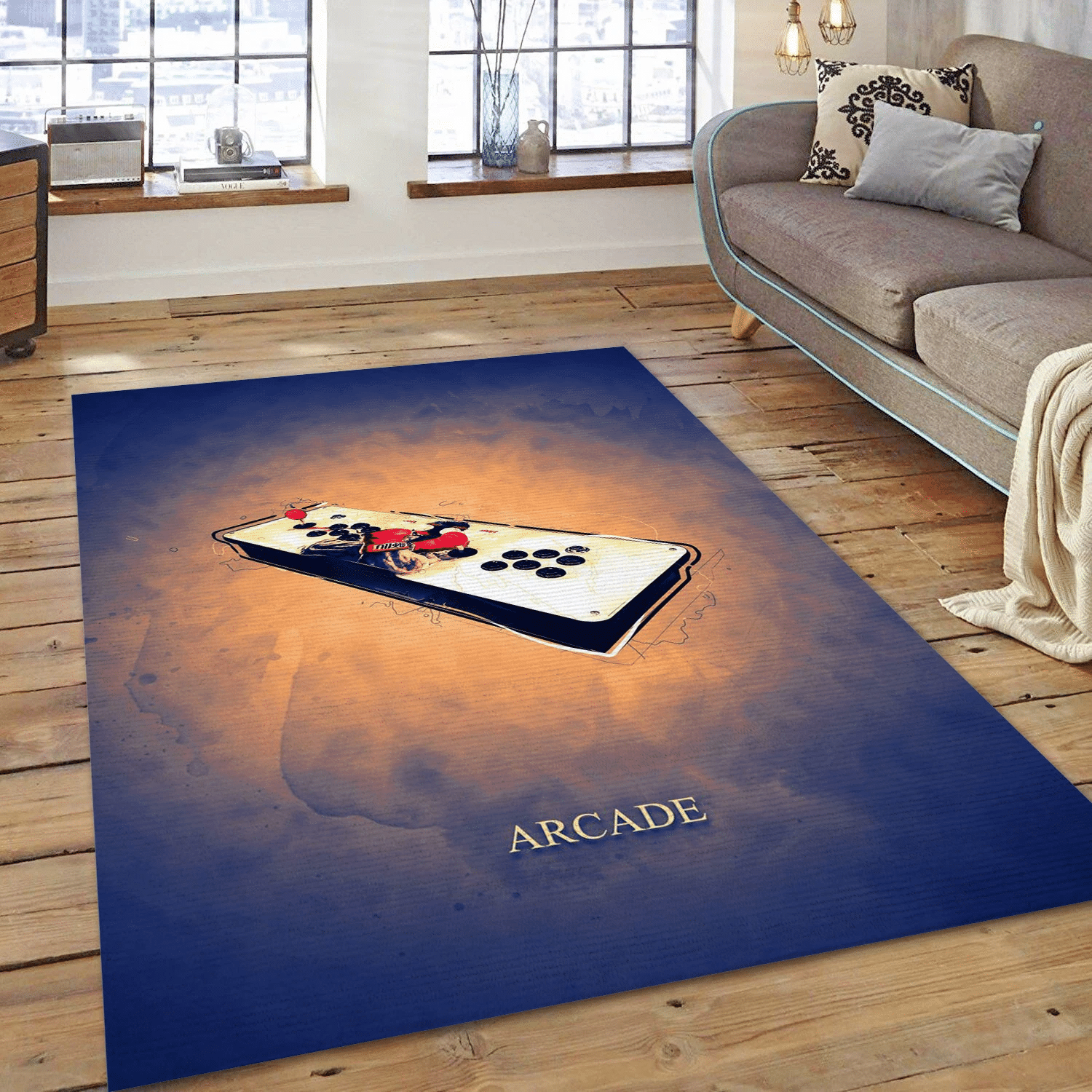 Arcade Gaming Area Rug For Christmas, Bedroom Rug - Home US Decor - Indoor Outdoor Rugs