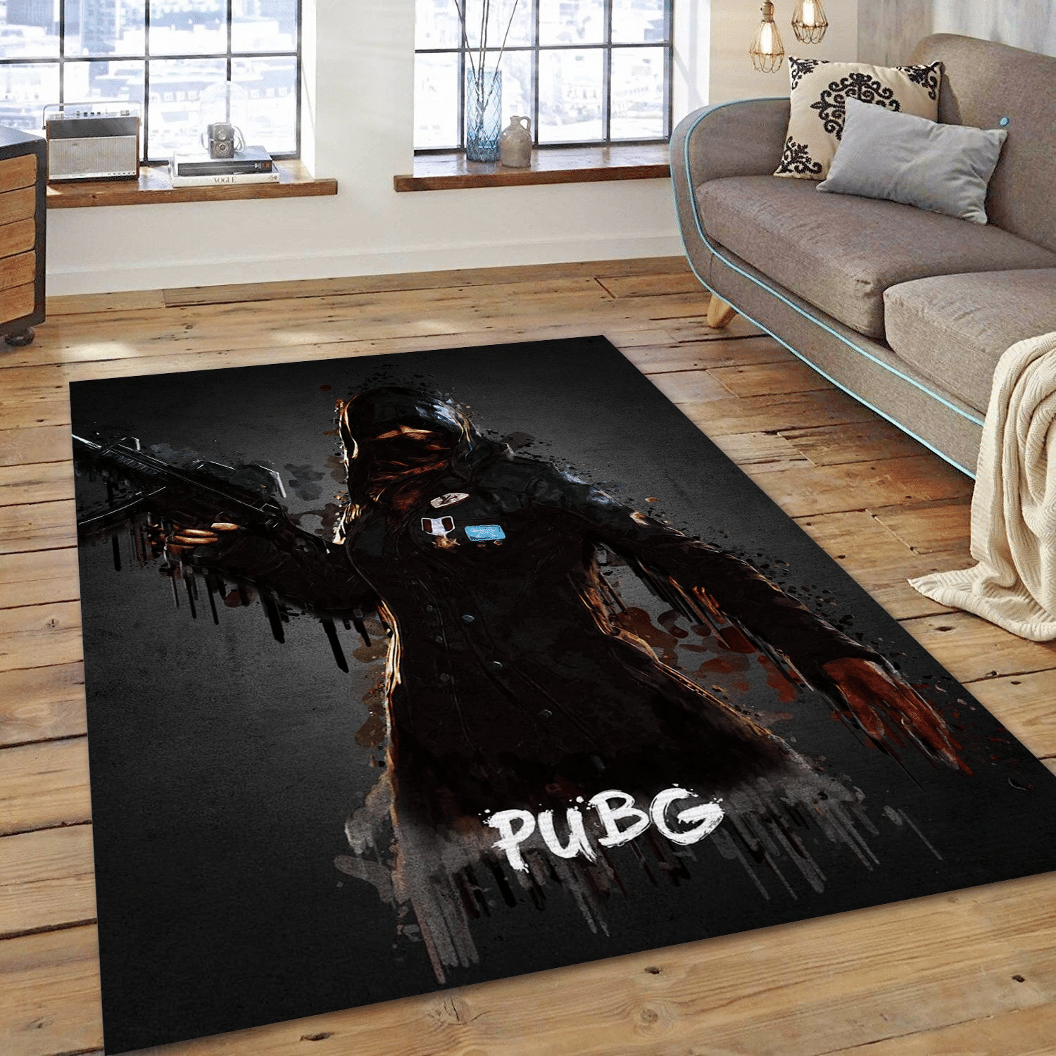 Pubg Area Rug Carpet, Bedroom Rug - US Gift Decor - Indoor Outdoor Rugs