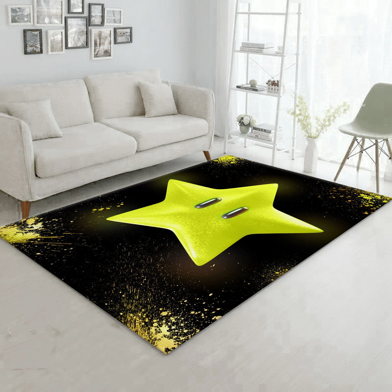 Super Star Area Rug For Christmas, Living Room Rug - Home Decor  Floor Decor - Indoor Outdoor Rugs