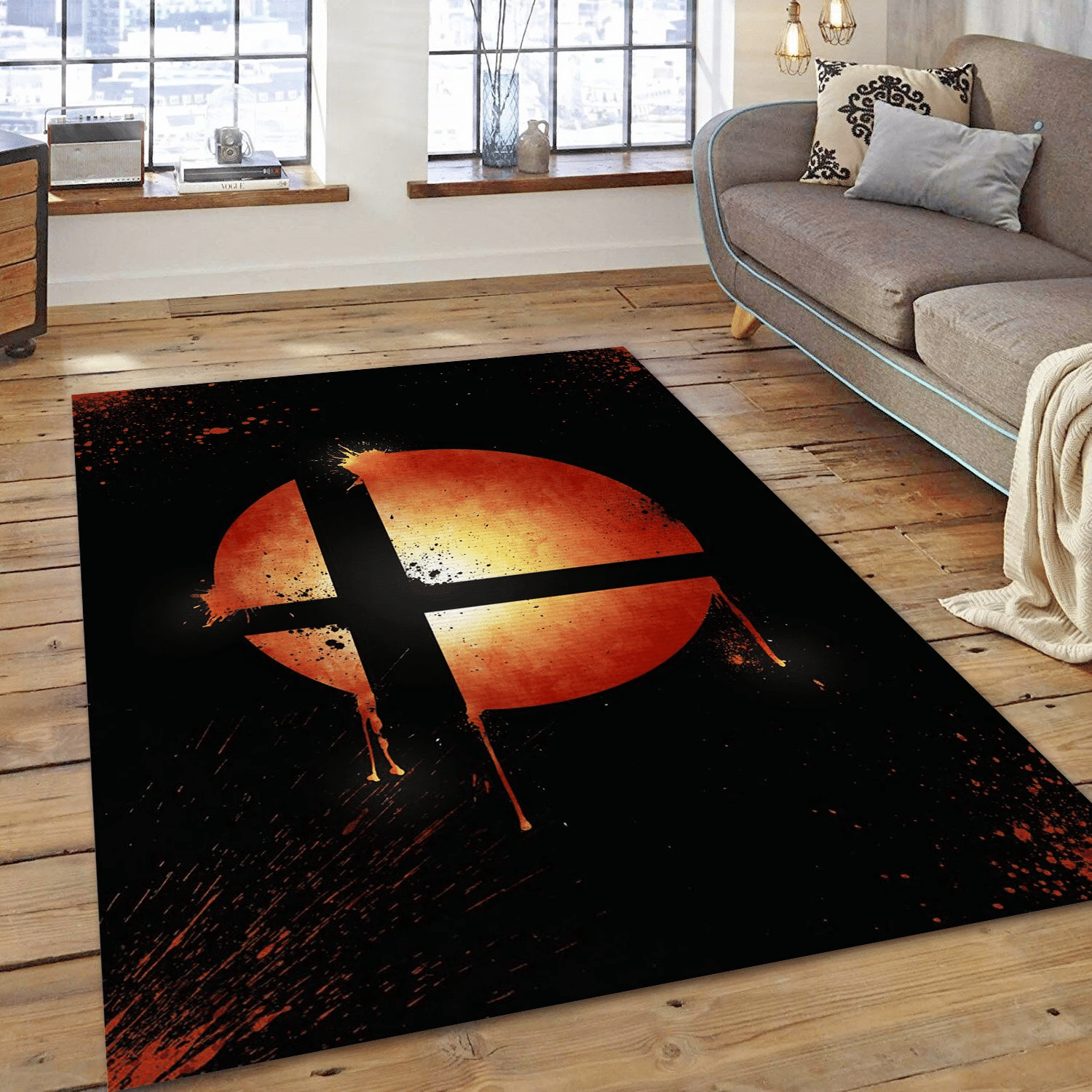 Classic Gaming Area Rug, Bedroom Rug - Home Decor  Floor Decor - Indoor Outdoor Rugs