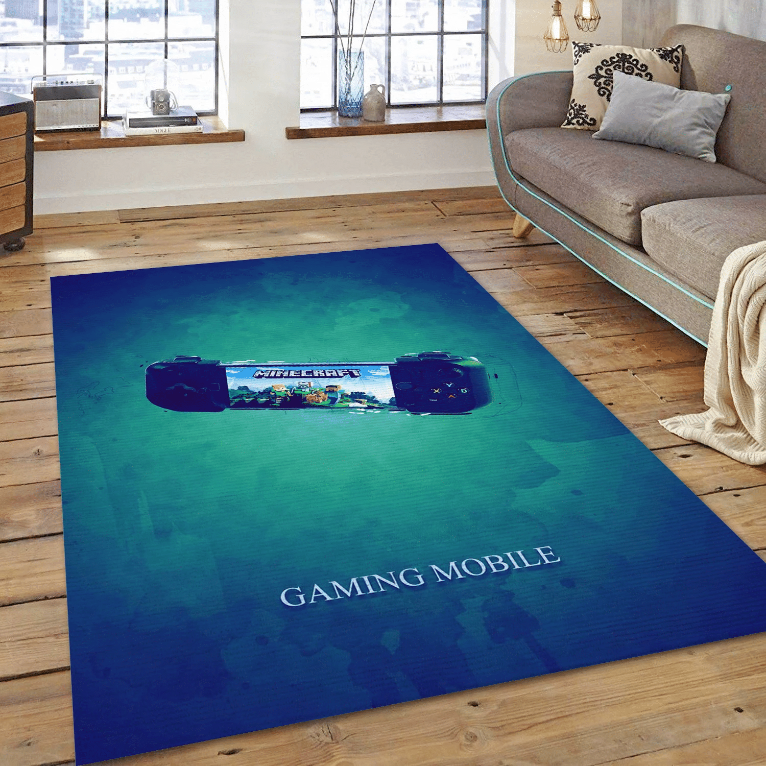 Gaming Mobile Gaming Area Rug For Christmas, Bedroom Rug - Christmas Gift US Decor - Indoor Outdoor Rugs