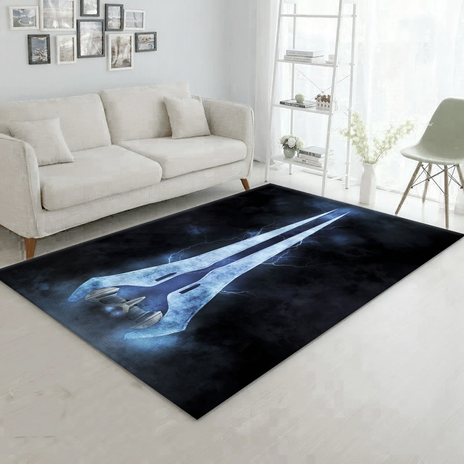 The Energy Sword Gaming Area Rug, Living Room Rug - Home Decor  Floor Decor - Indoor Outdoor Rugs