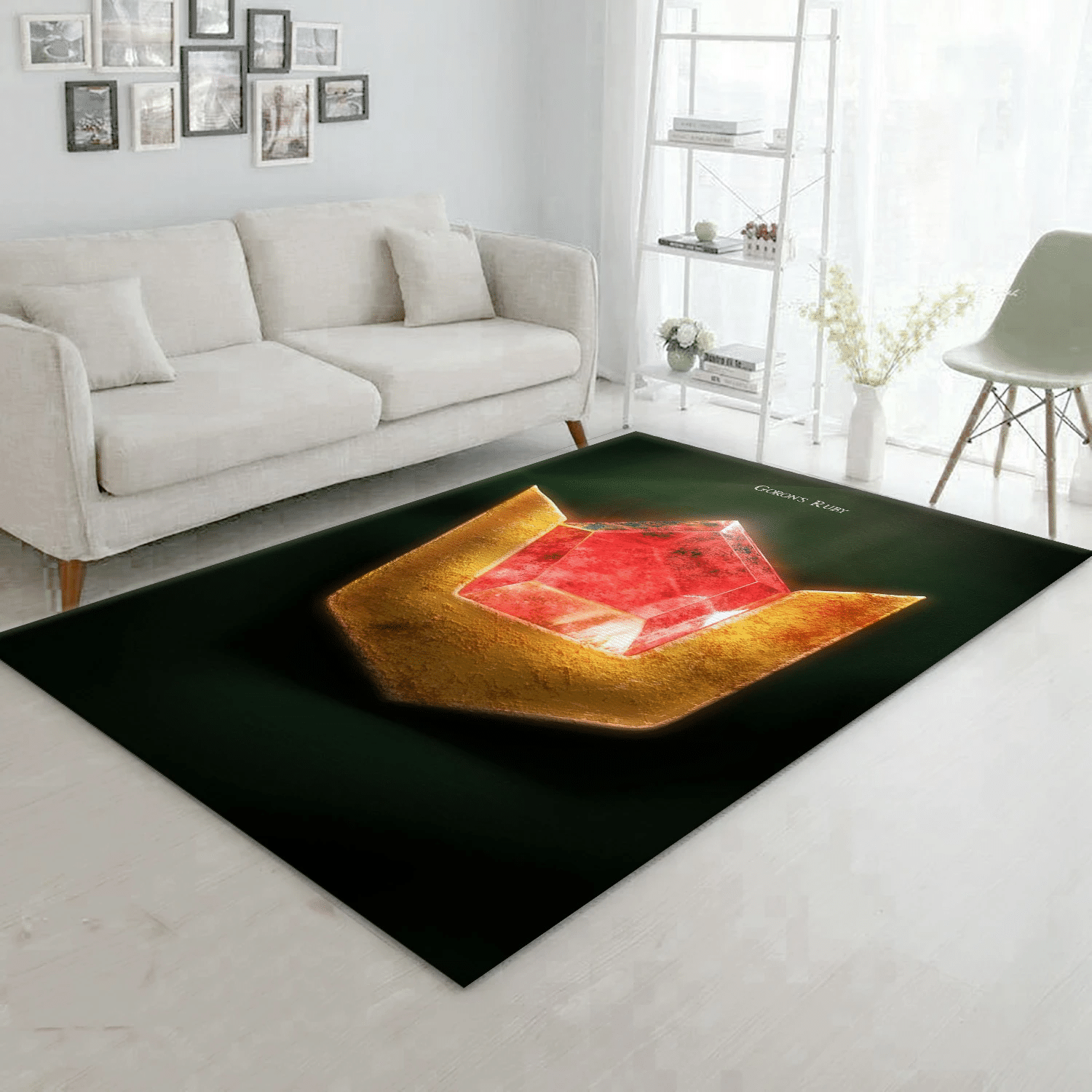 3d Goron S Ruby From Ocarina Of Time Area Rug, Living Room Rug - Christmas Gift US Decor - Indoor Outdoor Rugs