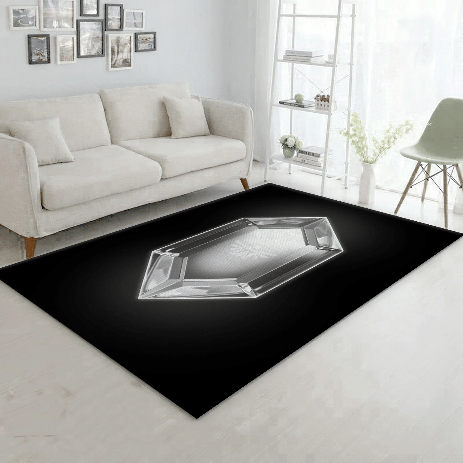 Silver Rupee Area Rug For Christmas, Bedroom Rug - Christmas Gift US Decor - Indoor Outdoor Rugs