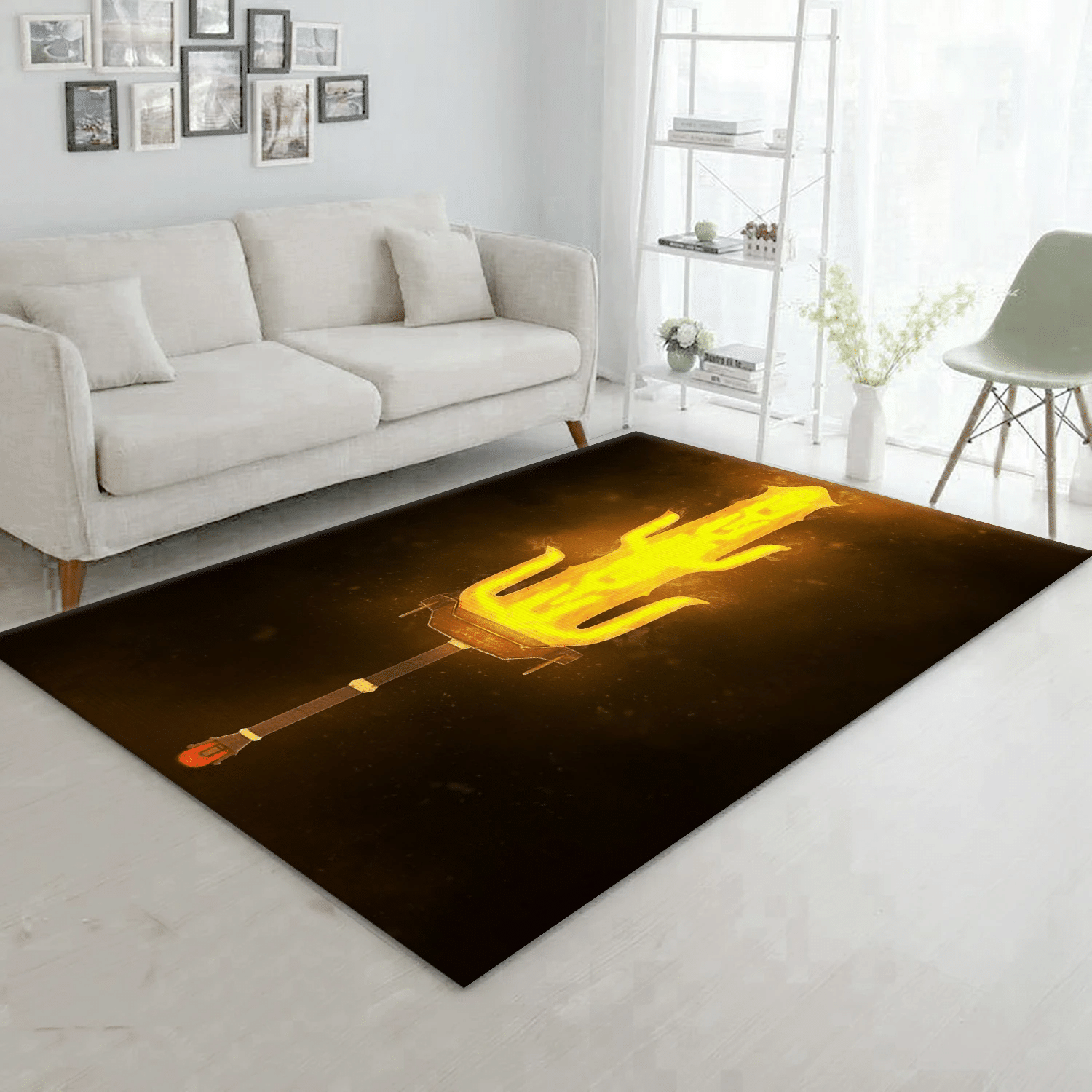 Great Flameblade Area Rug, Living Room Rug - Christmas Gift US Decor - Indoor Outdoor Rugs