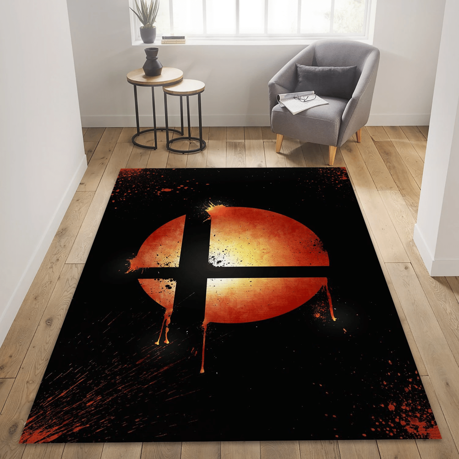 Classic Gaming Area Rug, Bedroom Rug - Home Decor  Floor Decor - Indoor Outdoor Rugs