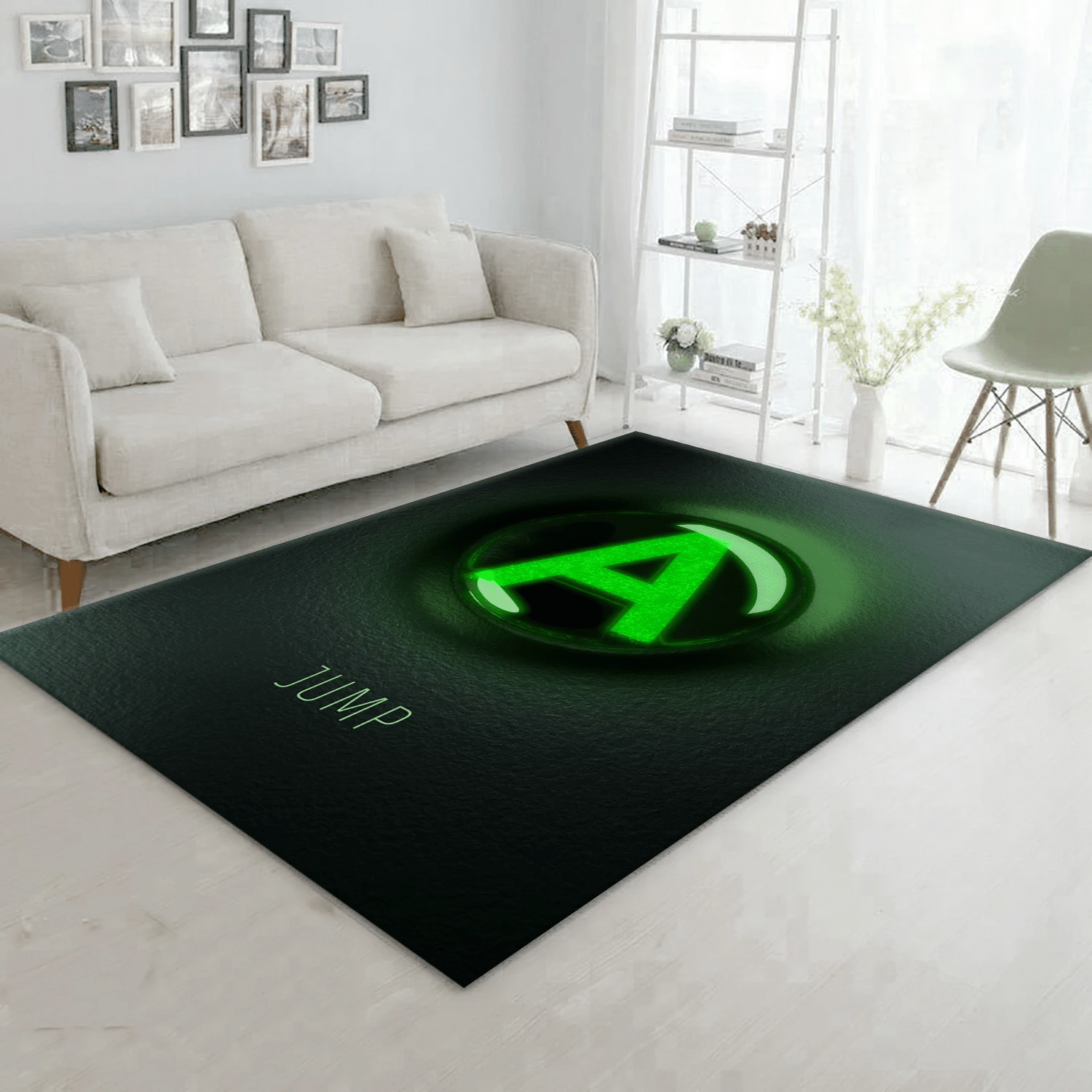 Xbox Button A Gaming Area Rug, Bedroom Rug - US Gift Decor - Indoor Outdoor Rugs