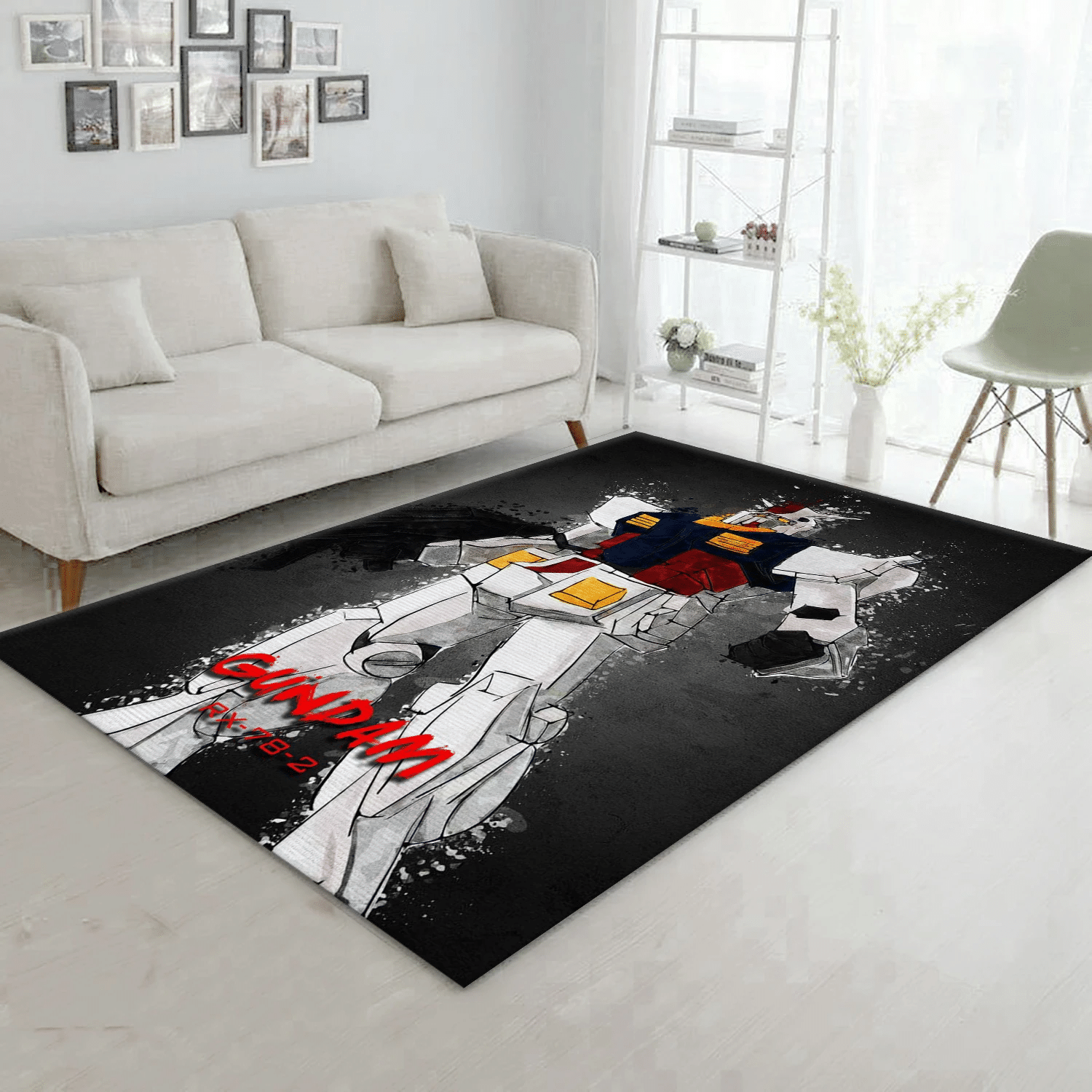 Gundam Area Rug, Living Room Rug - US Gift Decor - Indoor Outdoor Rugs