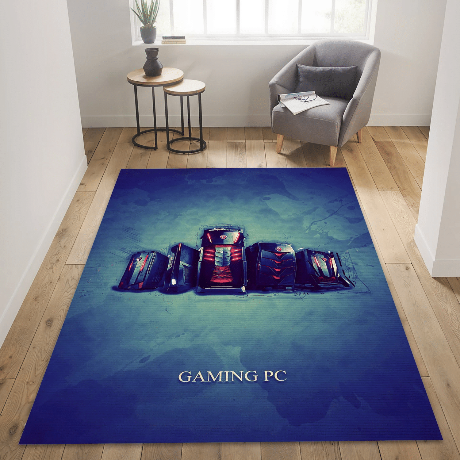 Gaming Pc Gaming Gaming Area Rug, Living Room Rug - Home Decor  Floor Decor - Indoor Outdoor Rugs