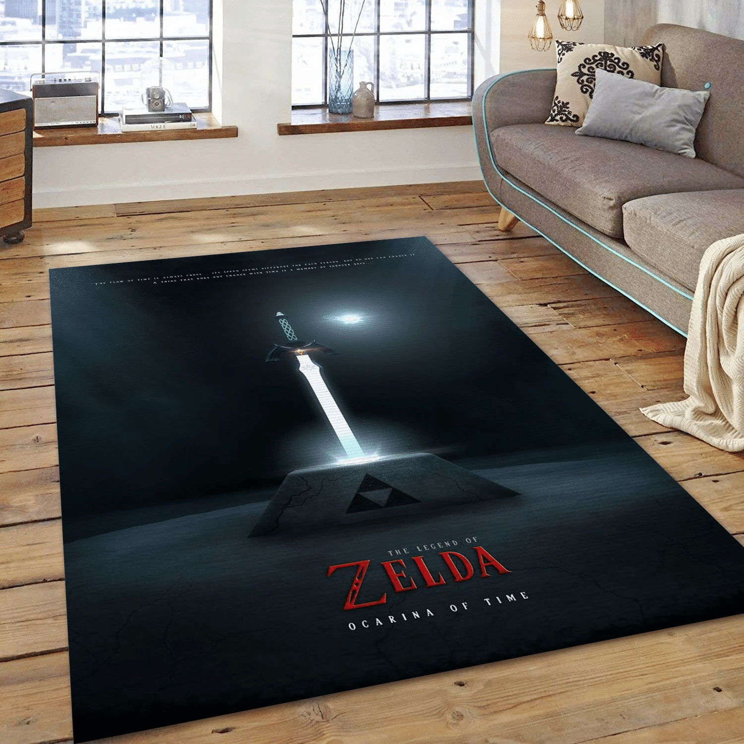 3d Ocarina Of Time Poster Area Rug, Bedroom Rug - Christmas Gift US Decor - Indoor Outdoor Rugs