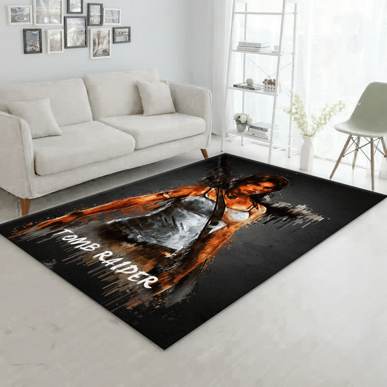 Tomb Raider Area Rug, Bedroom Rug - Family Gift US Decor - Indoor Outdoor Rugs