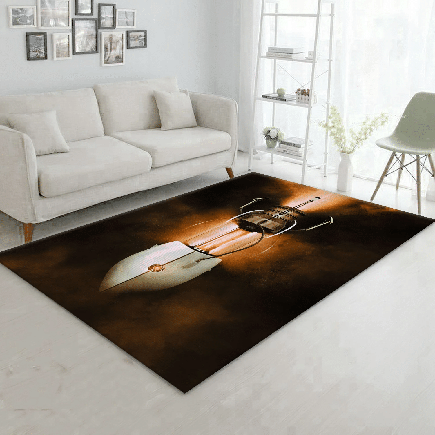 3d Portal Gun Orange Area Rug Carpet, Living Room Rug - Family Gift US Decor - Indoor Outdoor Rugs