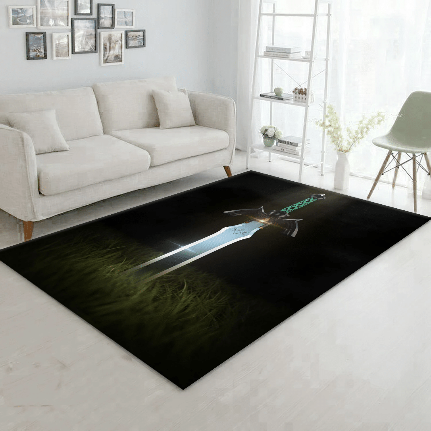 3d Master Sword Zelda Area Rug For Christmas, Living Room Rug - Home Decor  Floor Decor - Indoor Outdoor Rugs