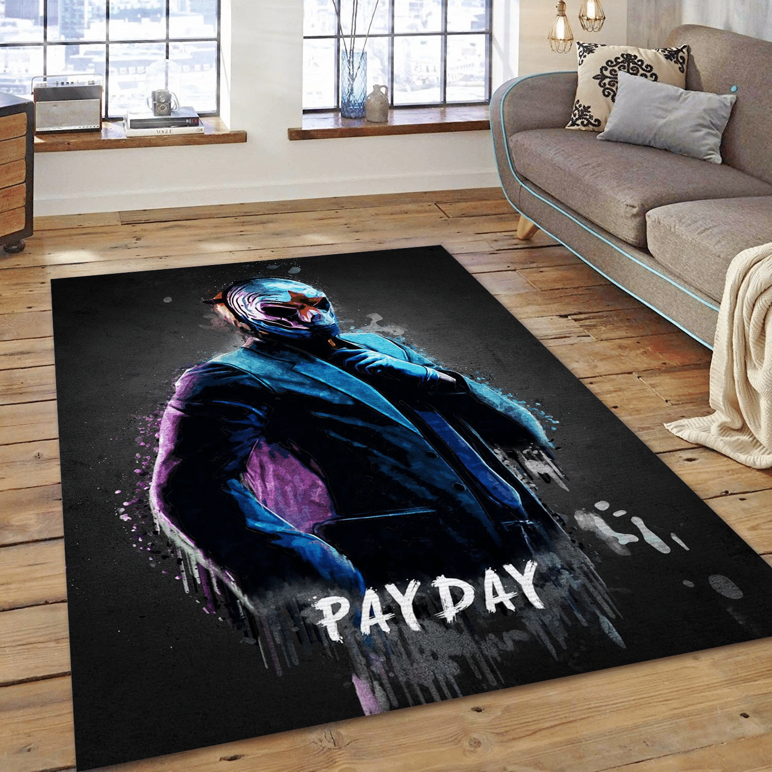 Payday Gaming Area Rug, Living Room Rug - Christmas Gift US Decor - Indoor Outdoor Rugs