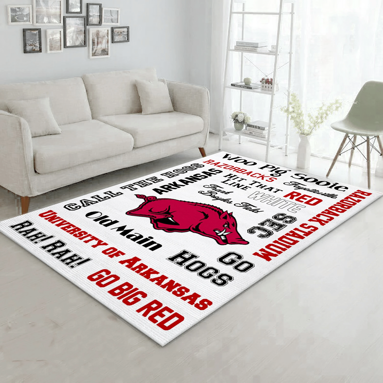 Arkansas Razorbacks Printable Subway Art Area Rug, Living Room Rug - Home US Decor - Indoor Outdoor Rugs