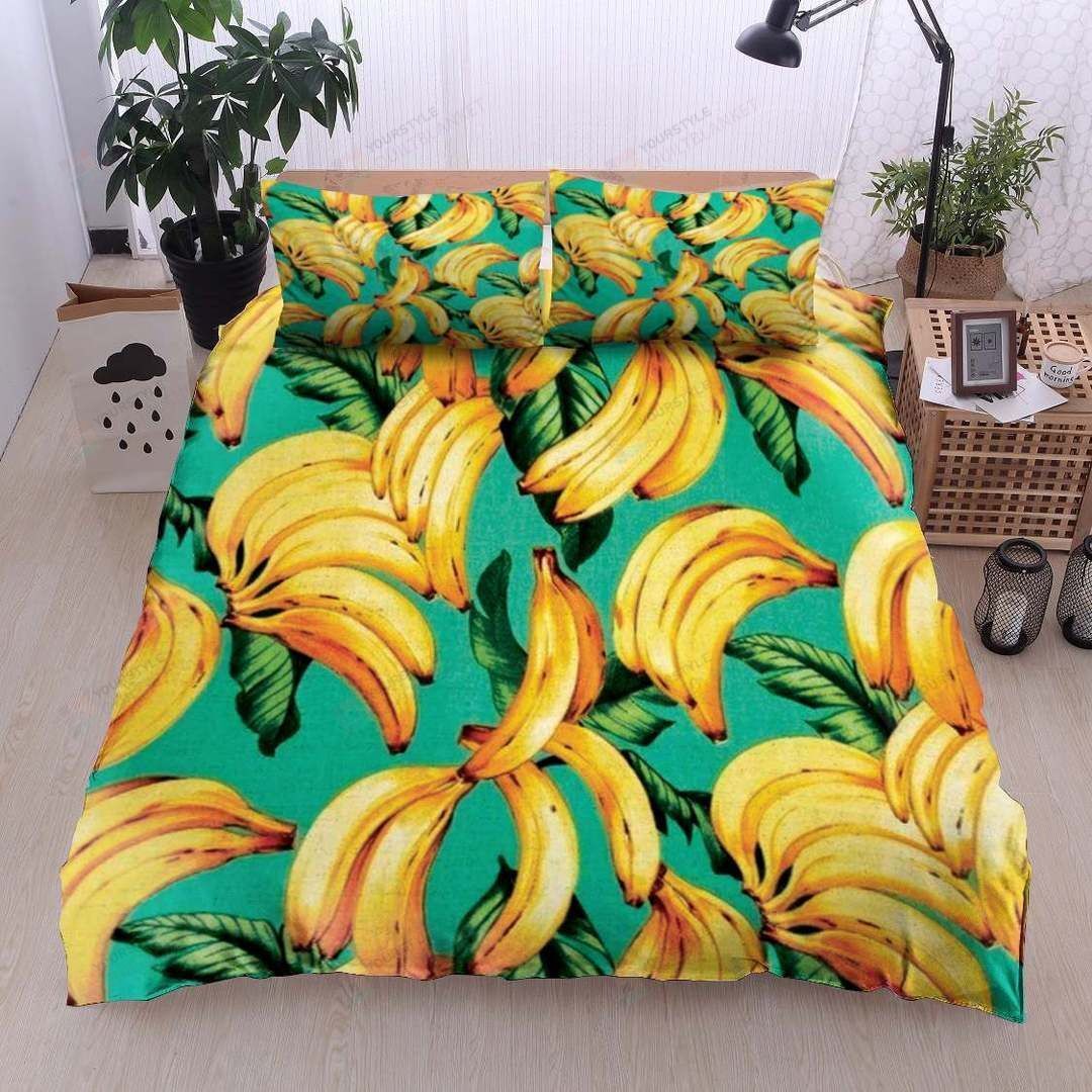 Banana Cotton Bed Sheets Spread Comforter Duvet Cover Bedding Sets