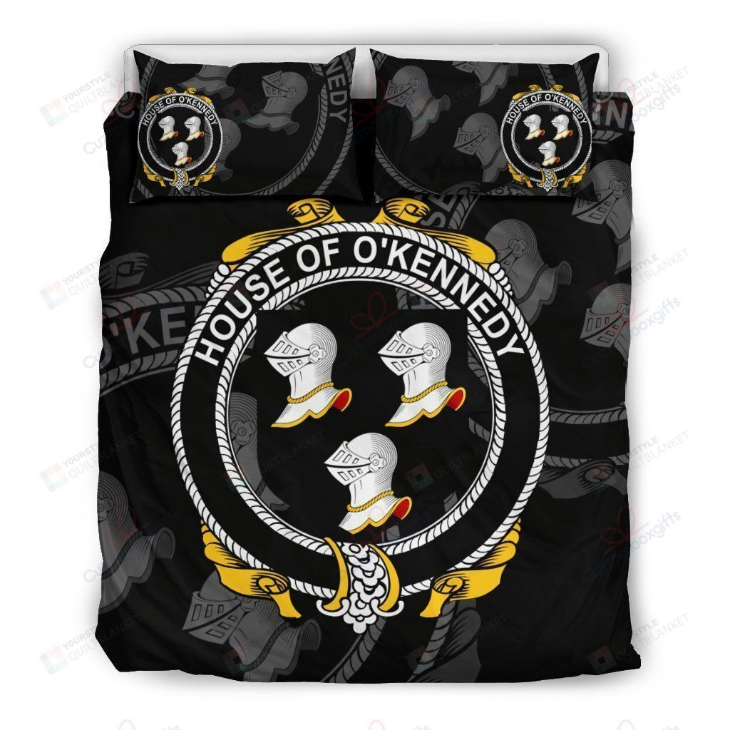 Kennedy Family Crest Shamrock Bedding Set (Duvet Cover & Pillow Cases)