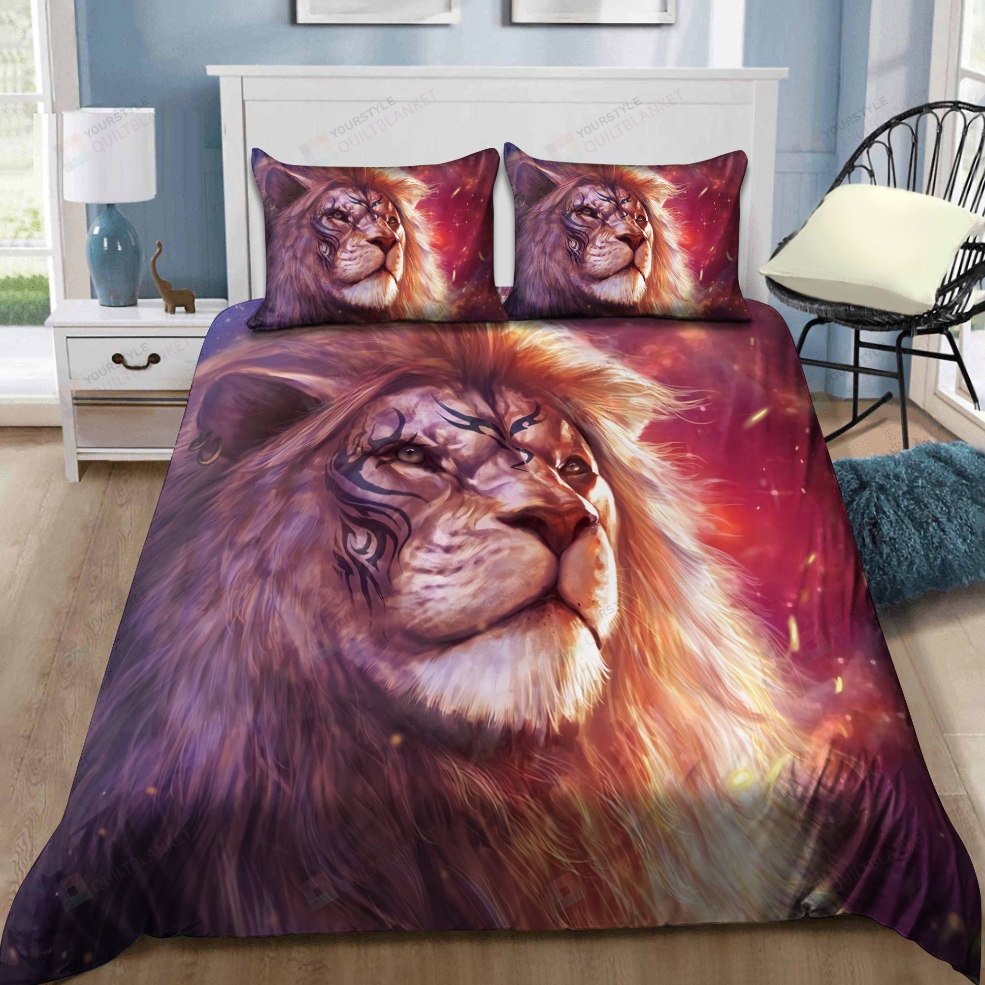 Lion Bedding Set Bed Sheets Spread Comforter Duvet Cover Bedding Sets