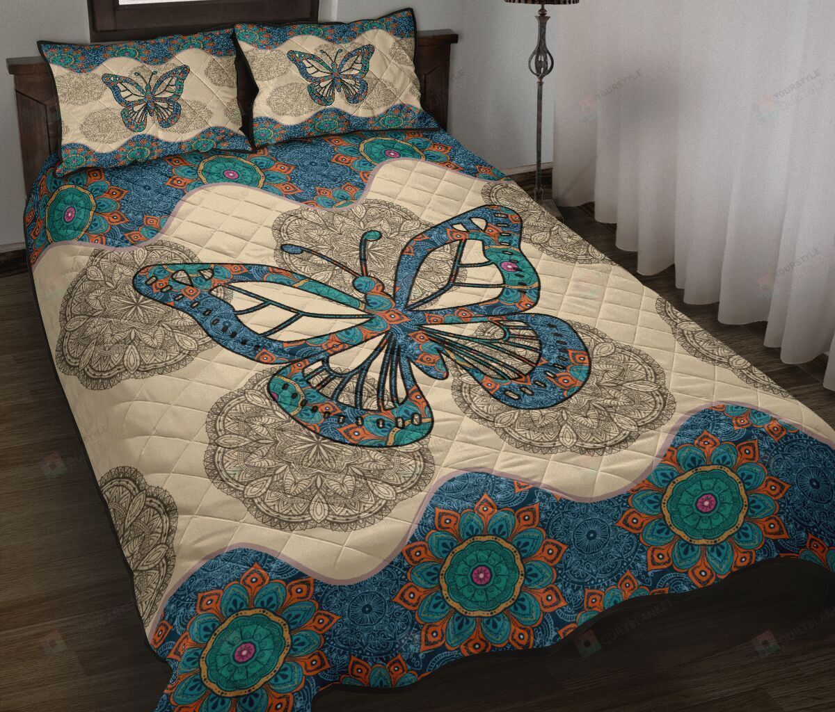 Butterfly Quilt Bedding Set